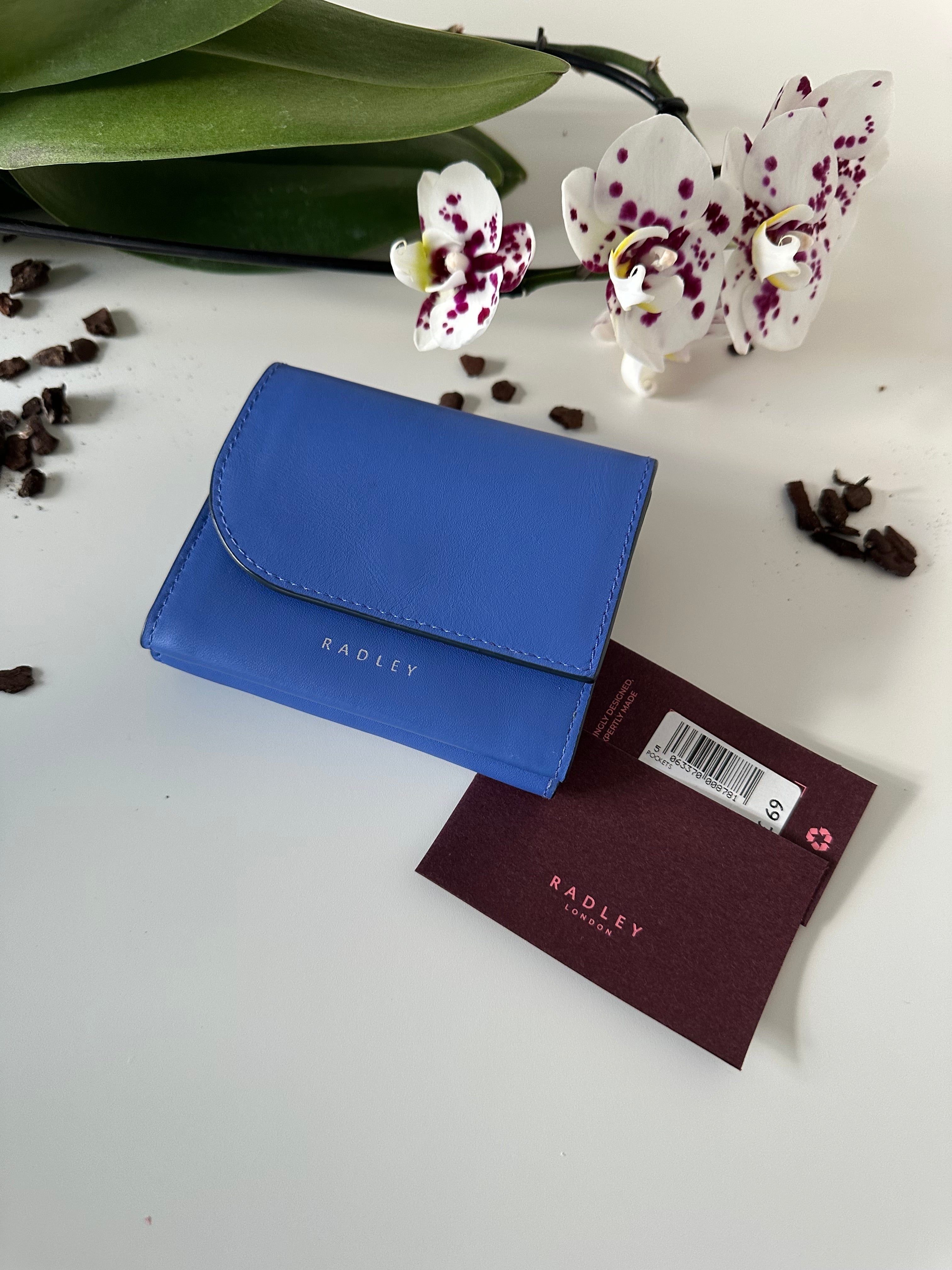 Radley Pockets Small Trifold Blue