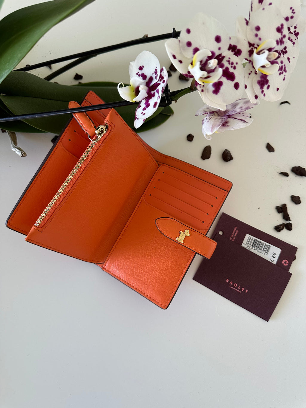 Radley Willis Street Medium Leather Orange