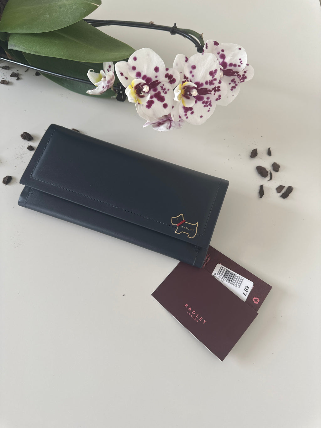Radley Heritage Lane Large Navy Leather