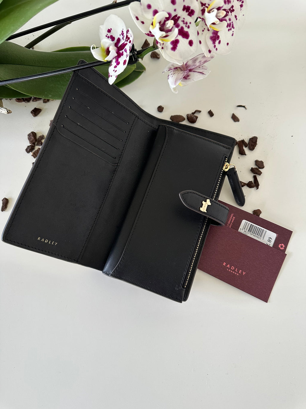 Radley Willis Street Large Leather Black&Mustard