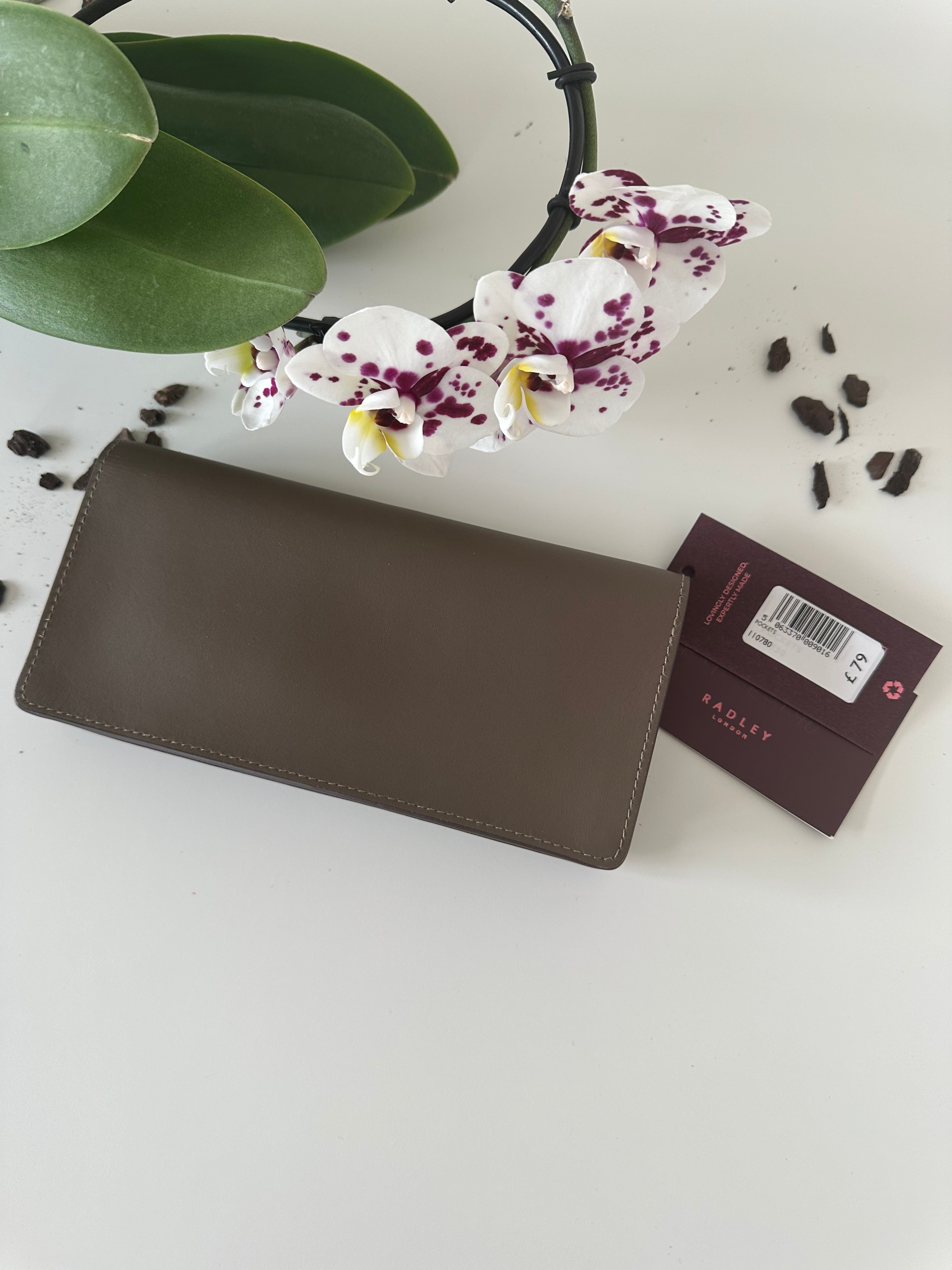 Radley Pockets Large Purse Brown Leather