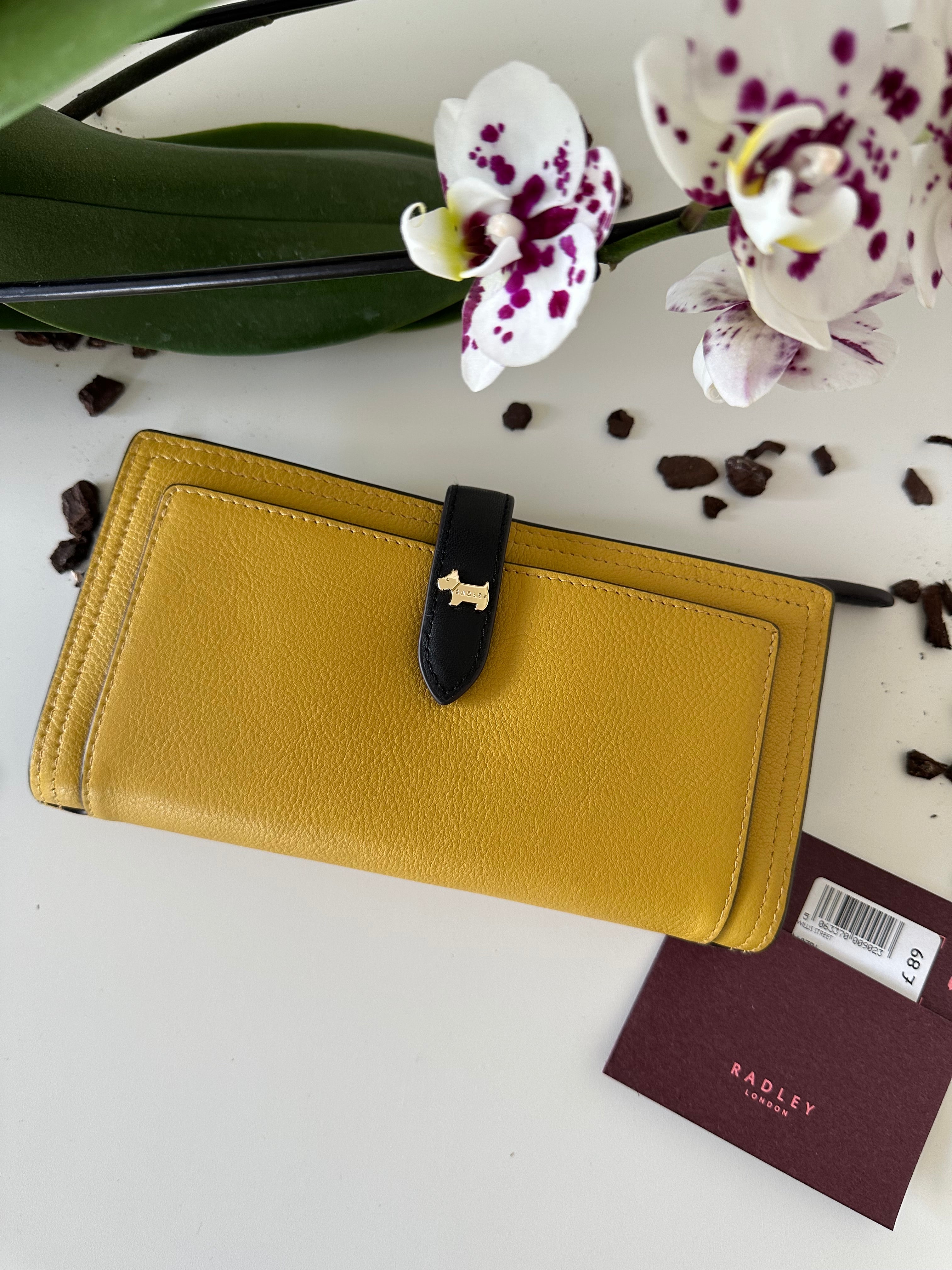 Radley Willis Street Large Leather Black&Mustard