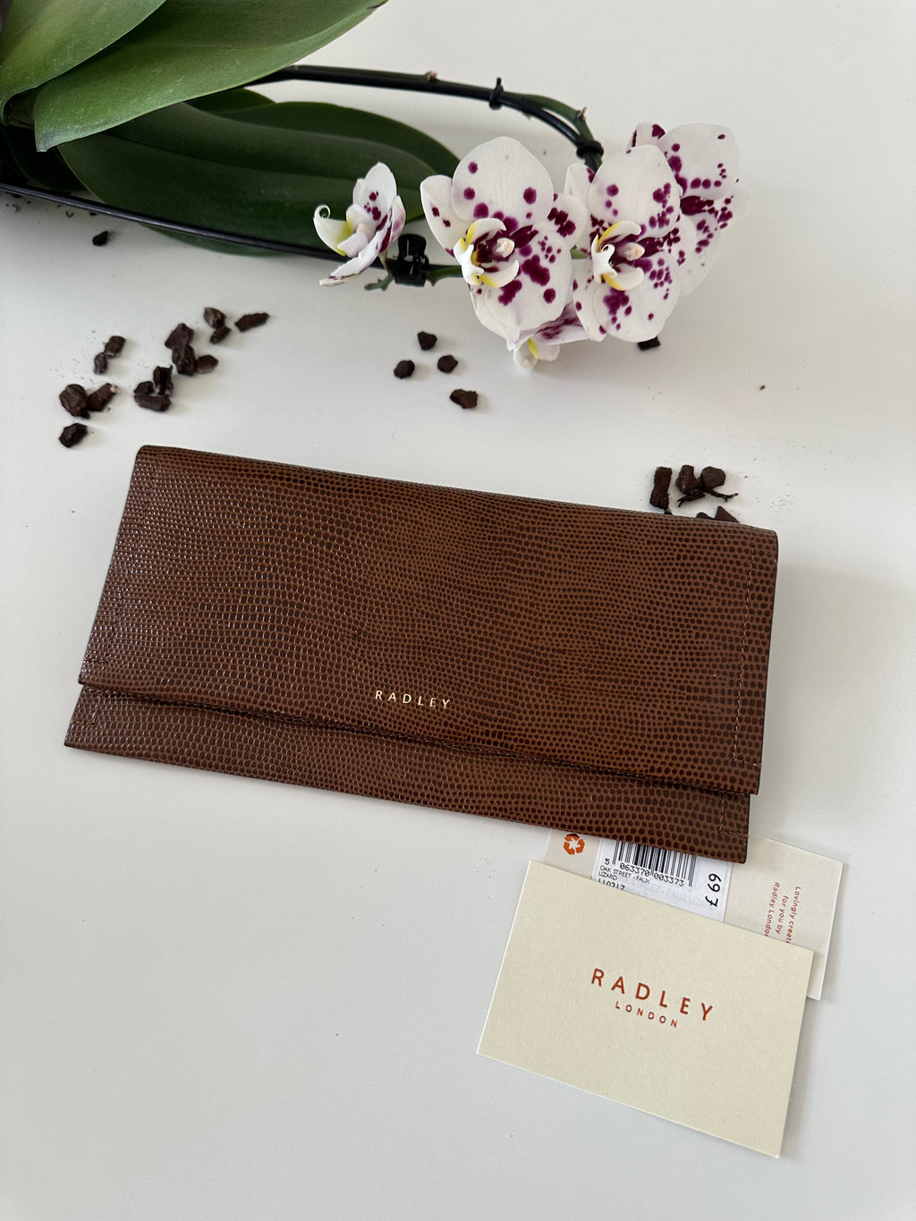 Radley Oak Street Faux Lizard Large Flapover