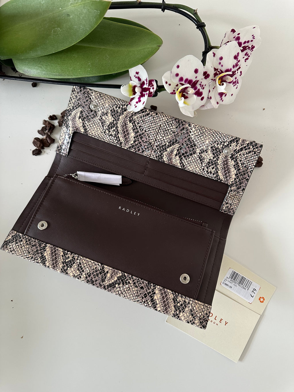 Radley Oak Street Faux Large Snake Flapover
