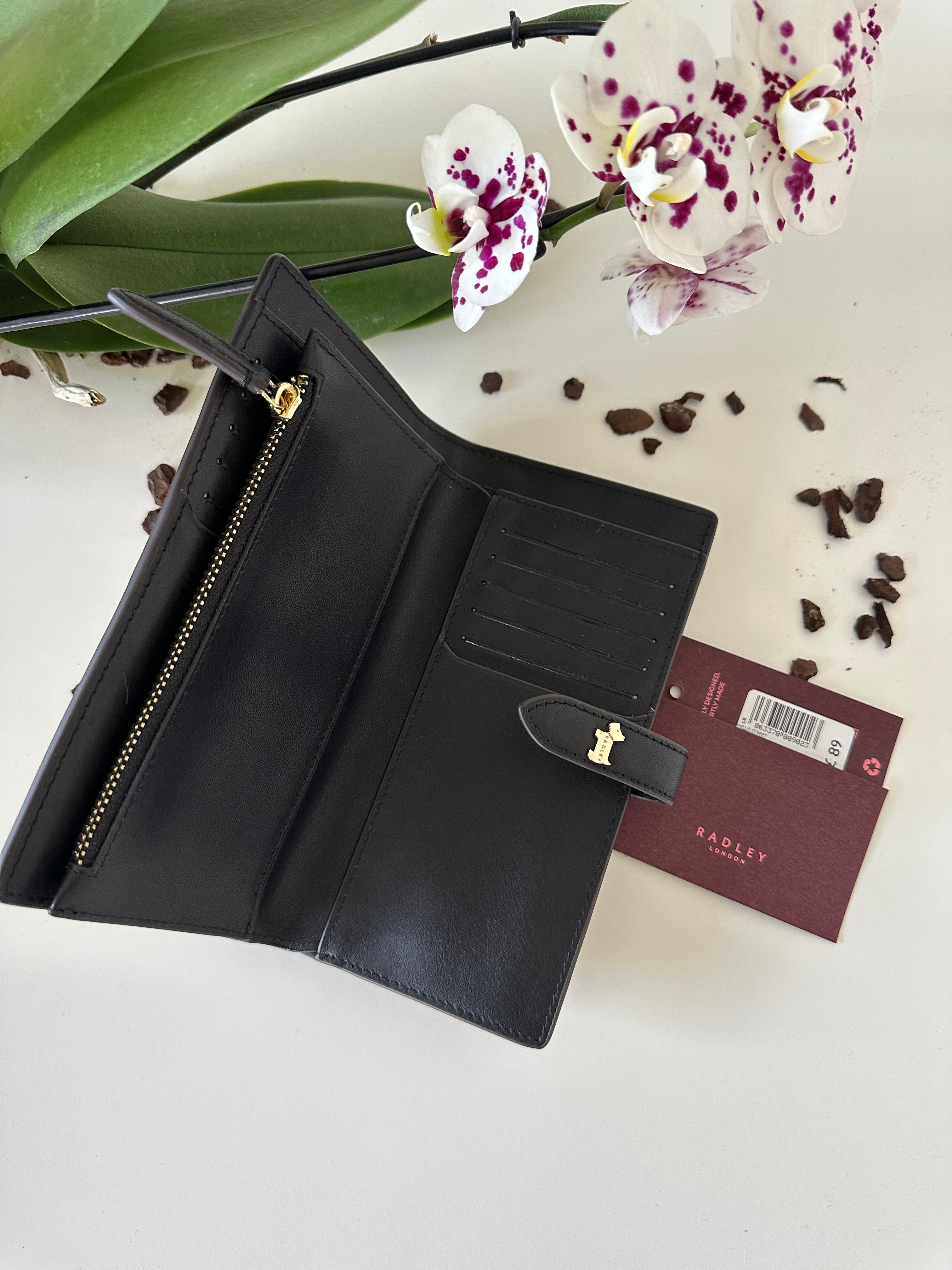 Radley Willis Street Large Leather Black&Mustard