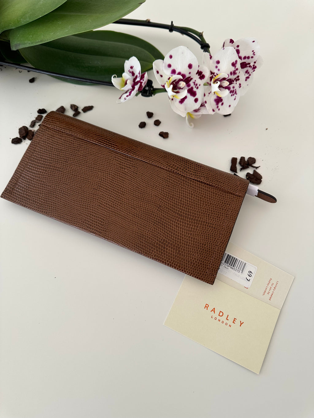 Radley Oak Street Faux Lizard Large Flapover
