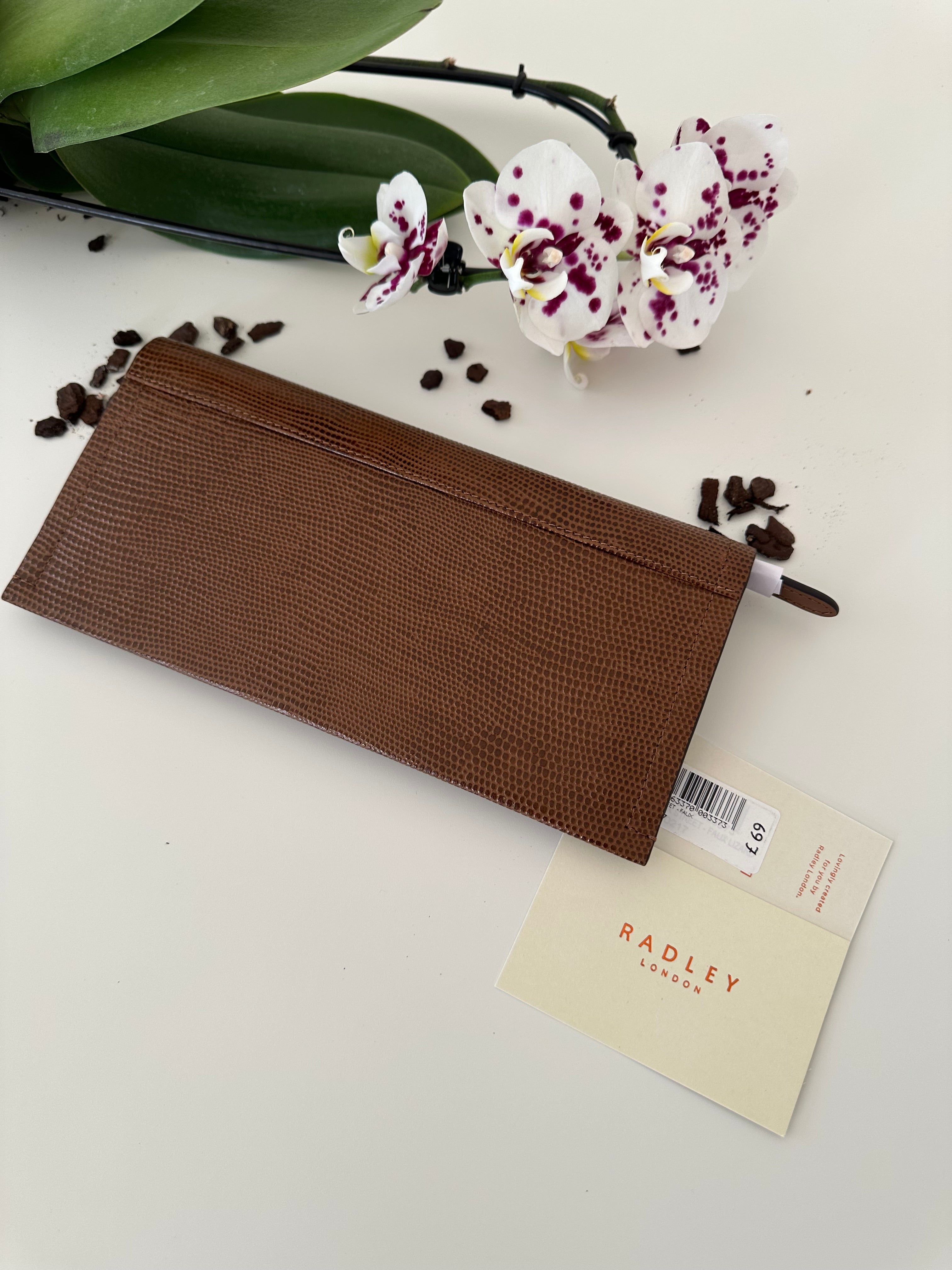 Radley Oak Street Faux Lizard Large Flapover