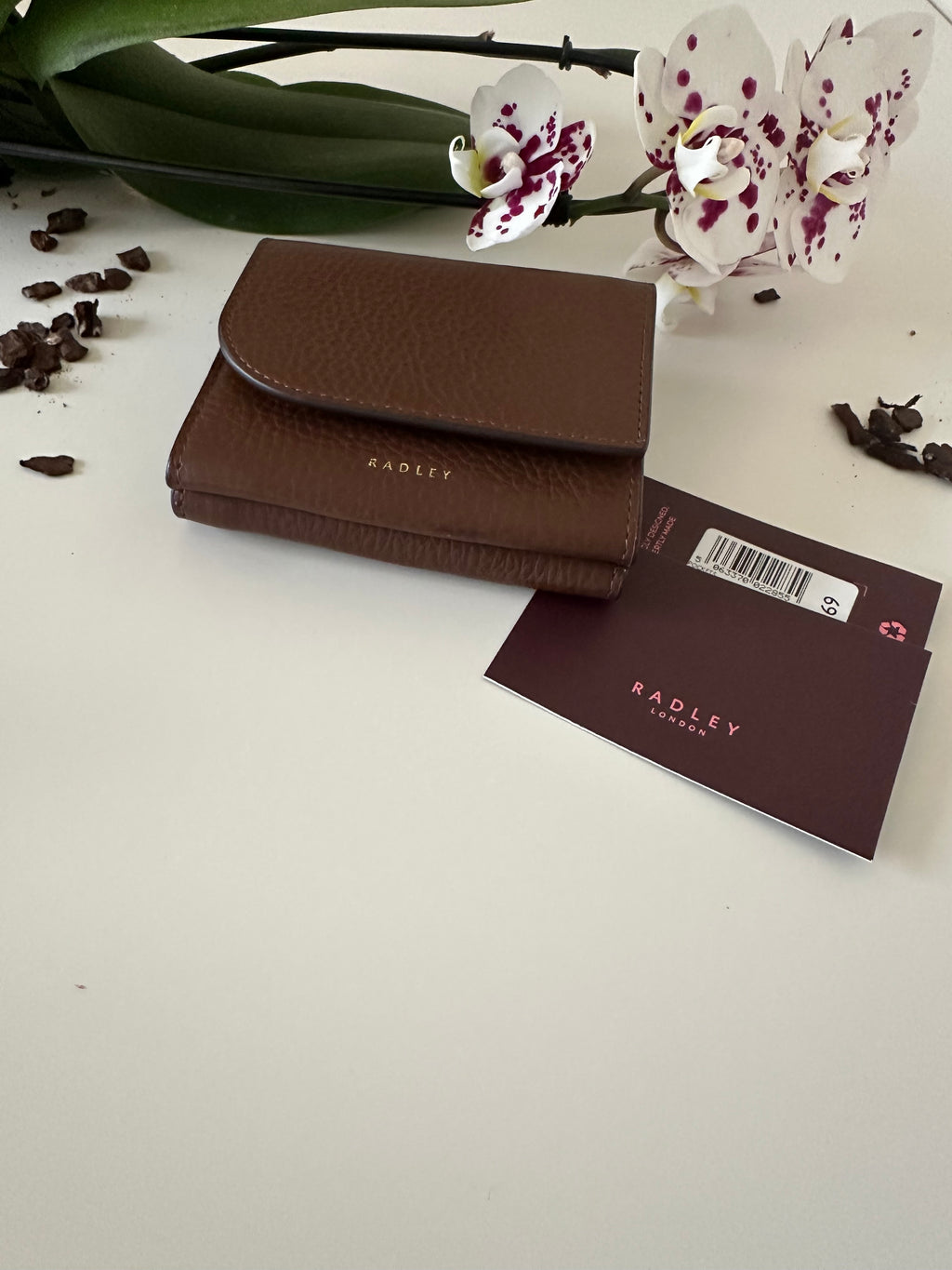 Radley Pockets Brown Small Trifold Purse