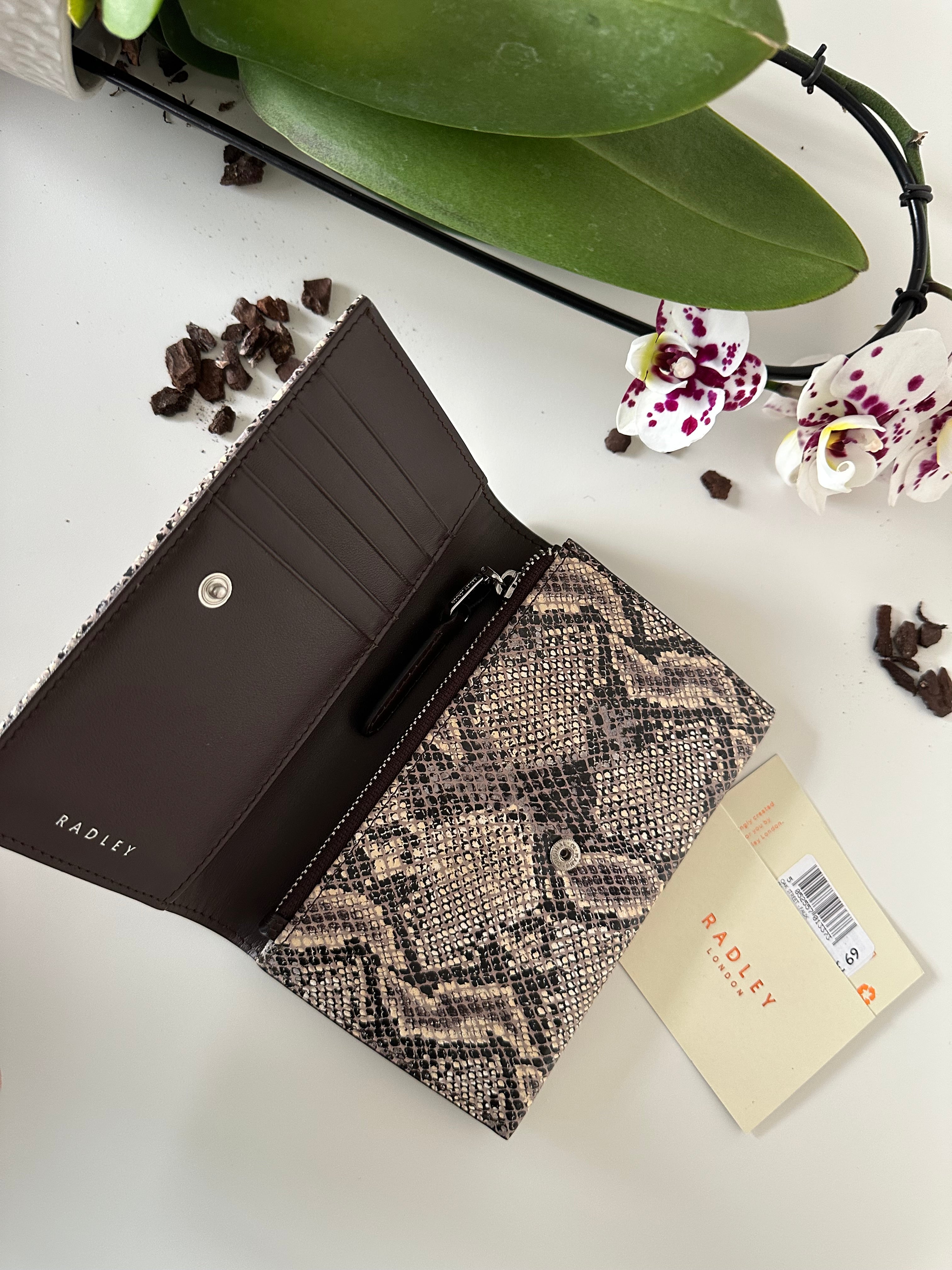Radley London Oak Street Faux Snake Medium Flapover