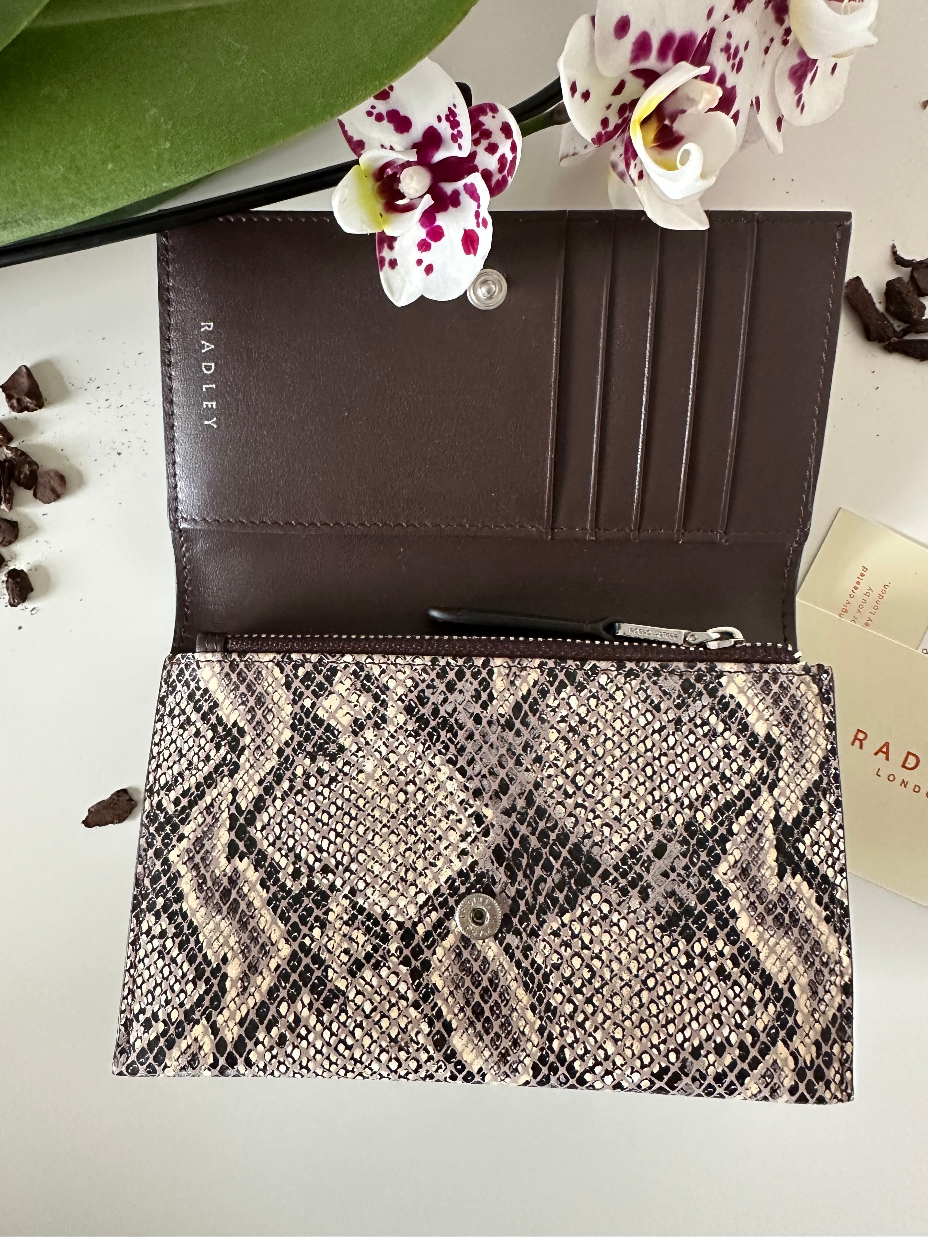 Radley London Oak Street Faux Snake Medium Flapover