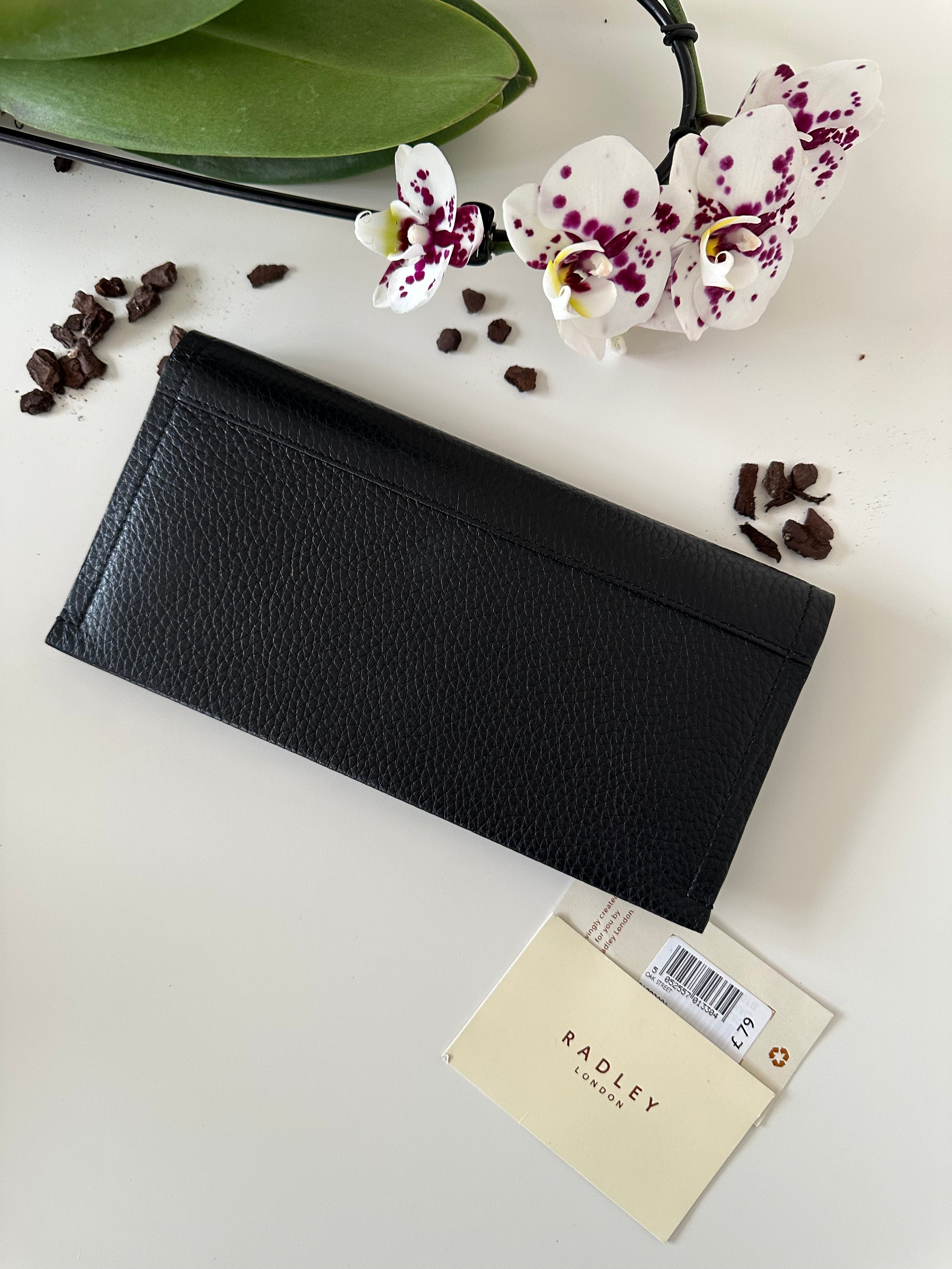 Radley Oak Street Large Flapover Purse Black