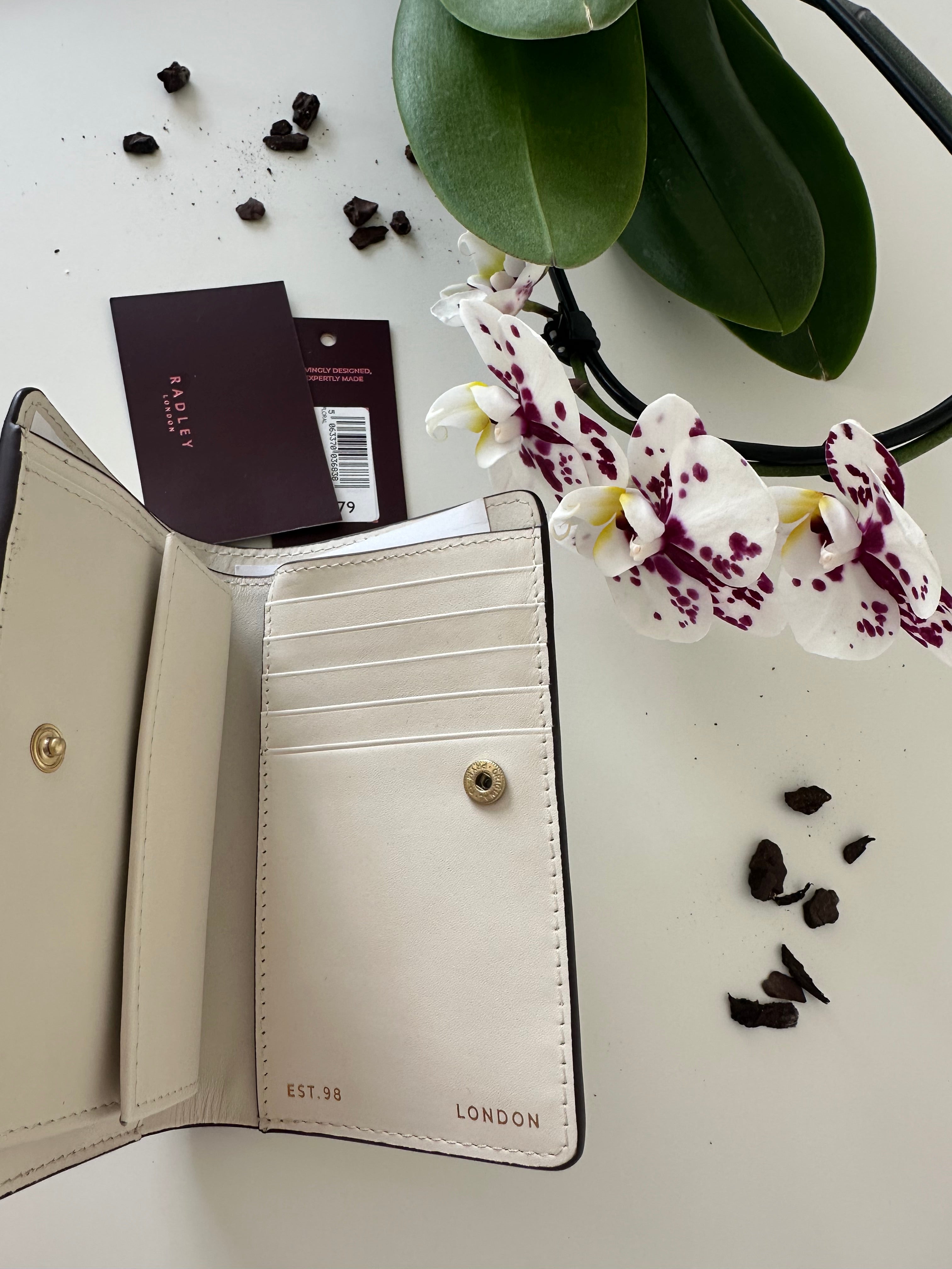 Radley Floral Medium Purse Leather