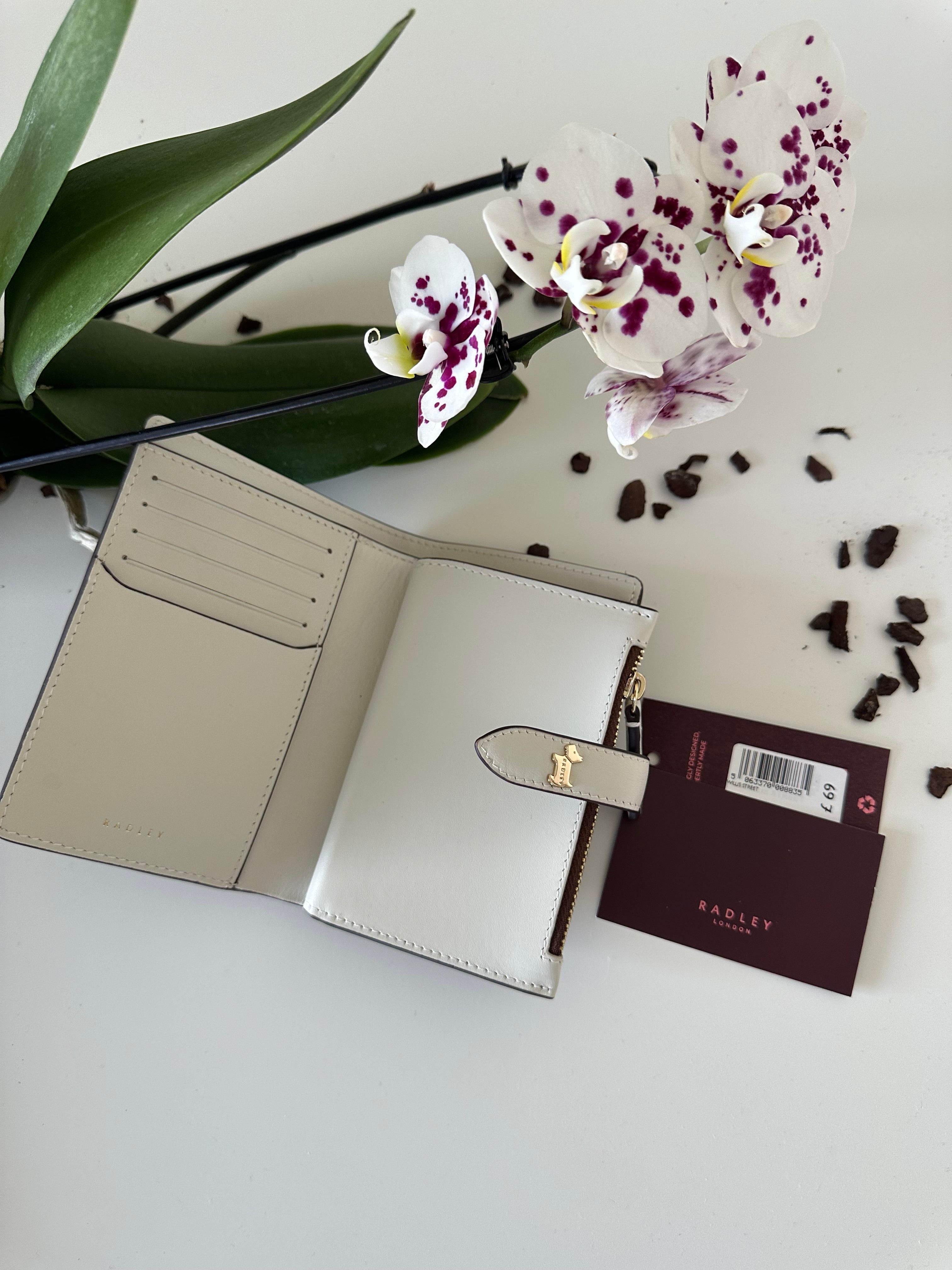 Radley Willis Street Medium Leather colourblock Brown&White