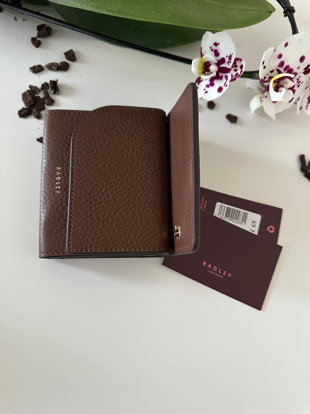 Radley Pockets Brown Small Trifold Purse