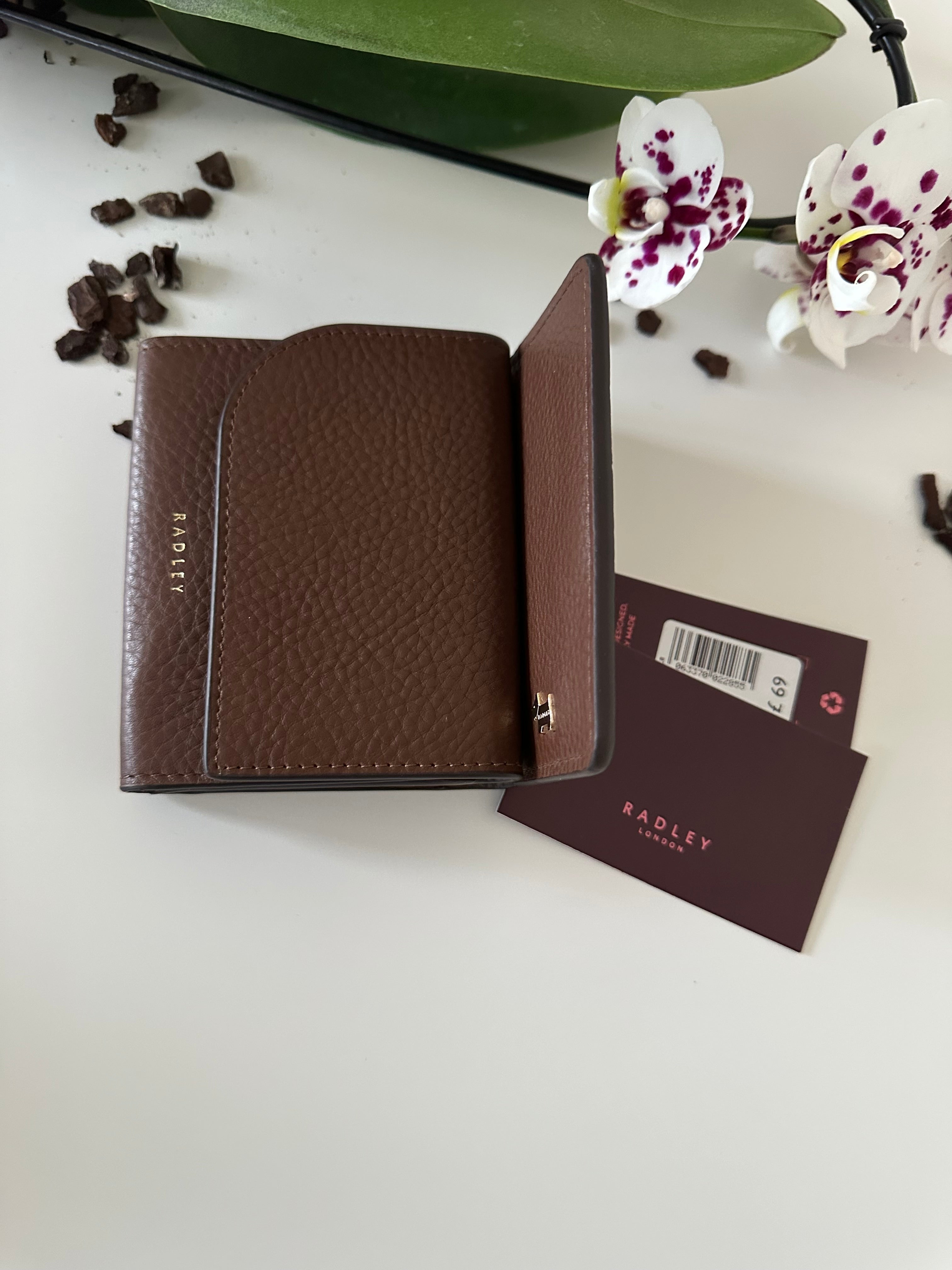 Radley Pockets Brown Small Trifold Purse