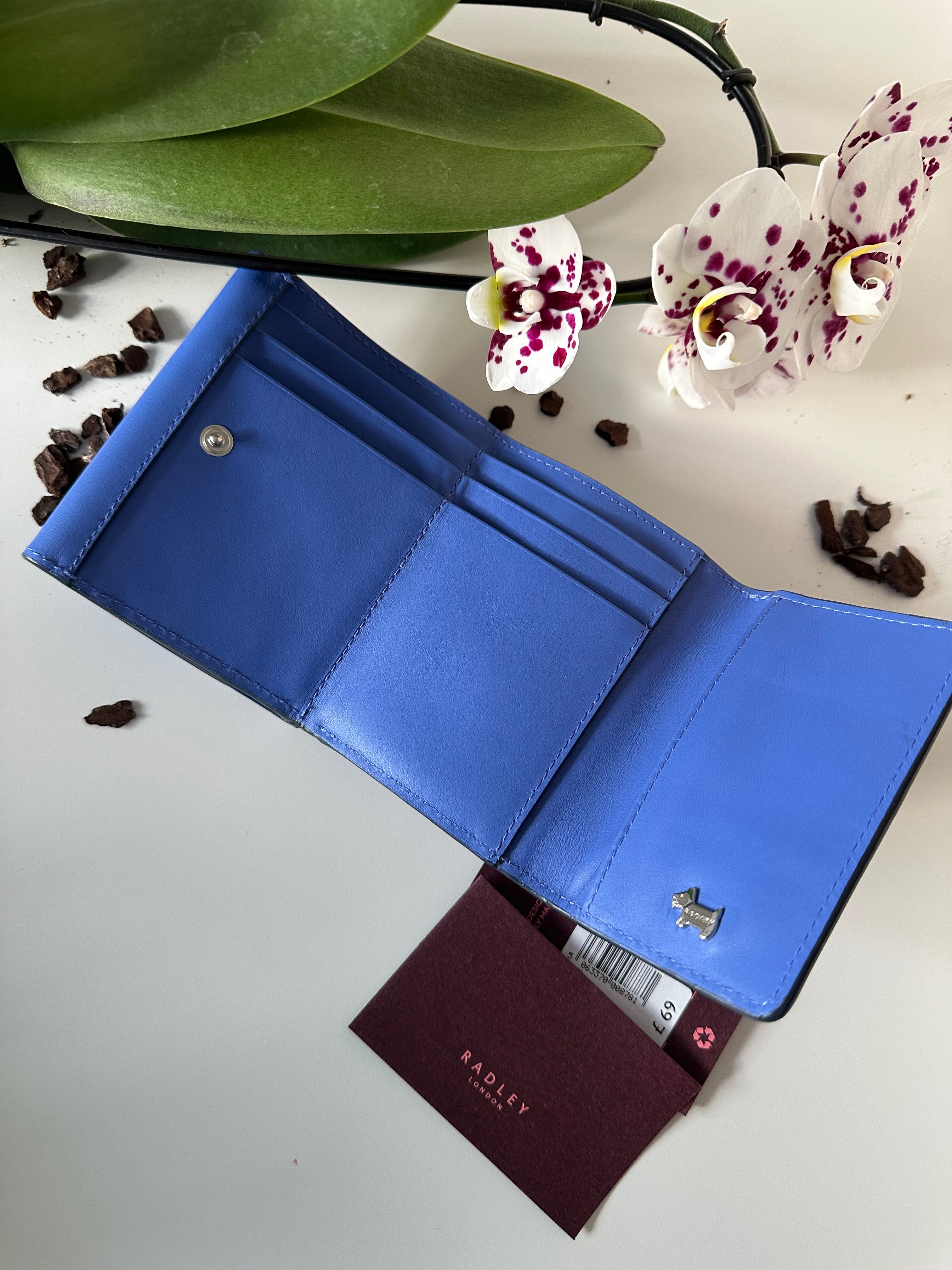Radley Pockets Small Trifold Blue