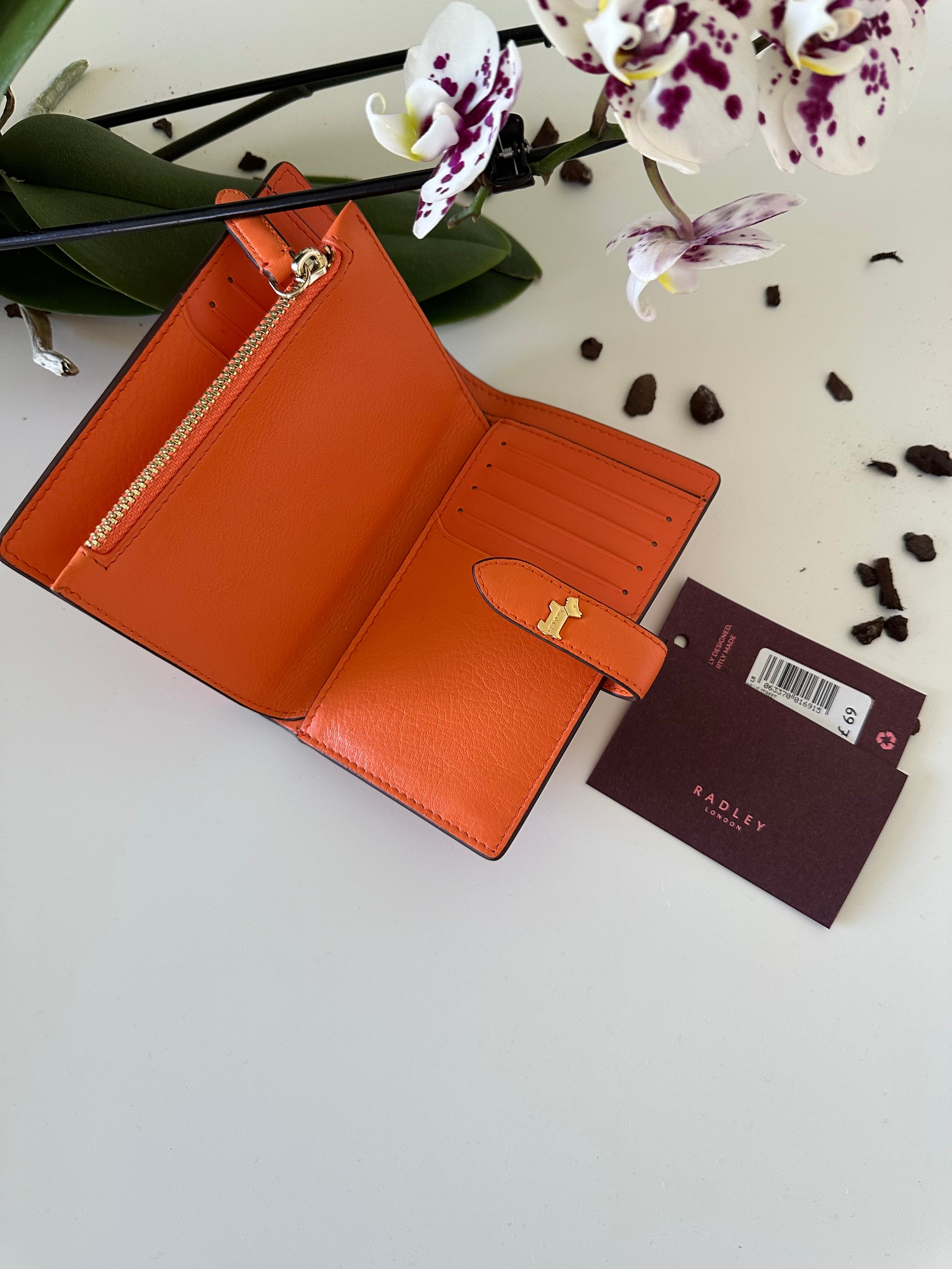Radley Willis Street Medium Leather Orange