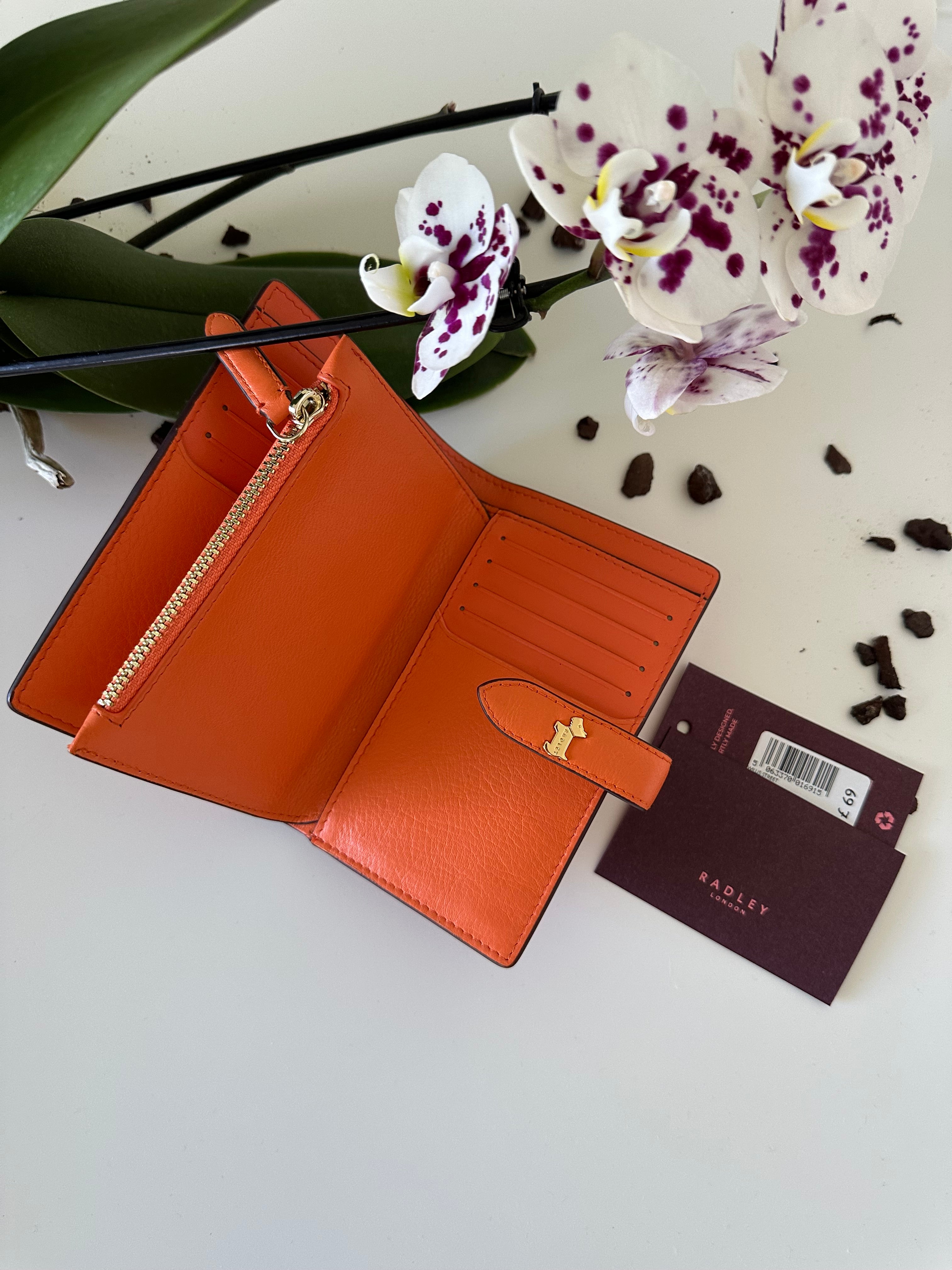 Radley Willis Street Medium Leather Orange