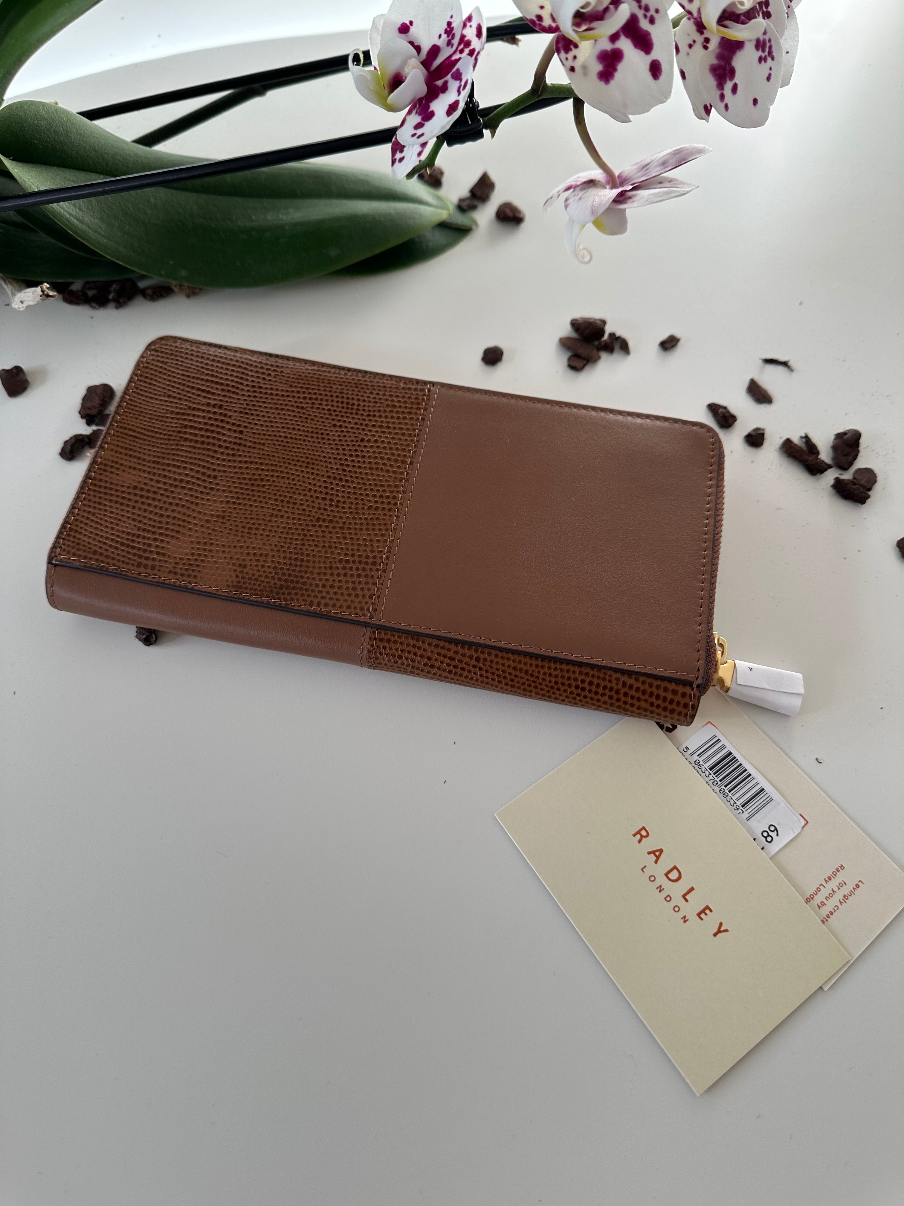 Radley Mount Row Faux snack Large Brown Leather