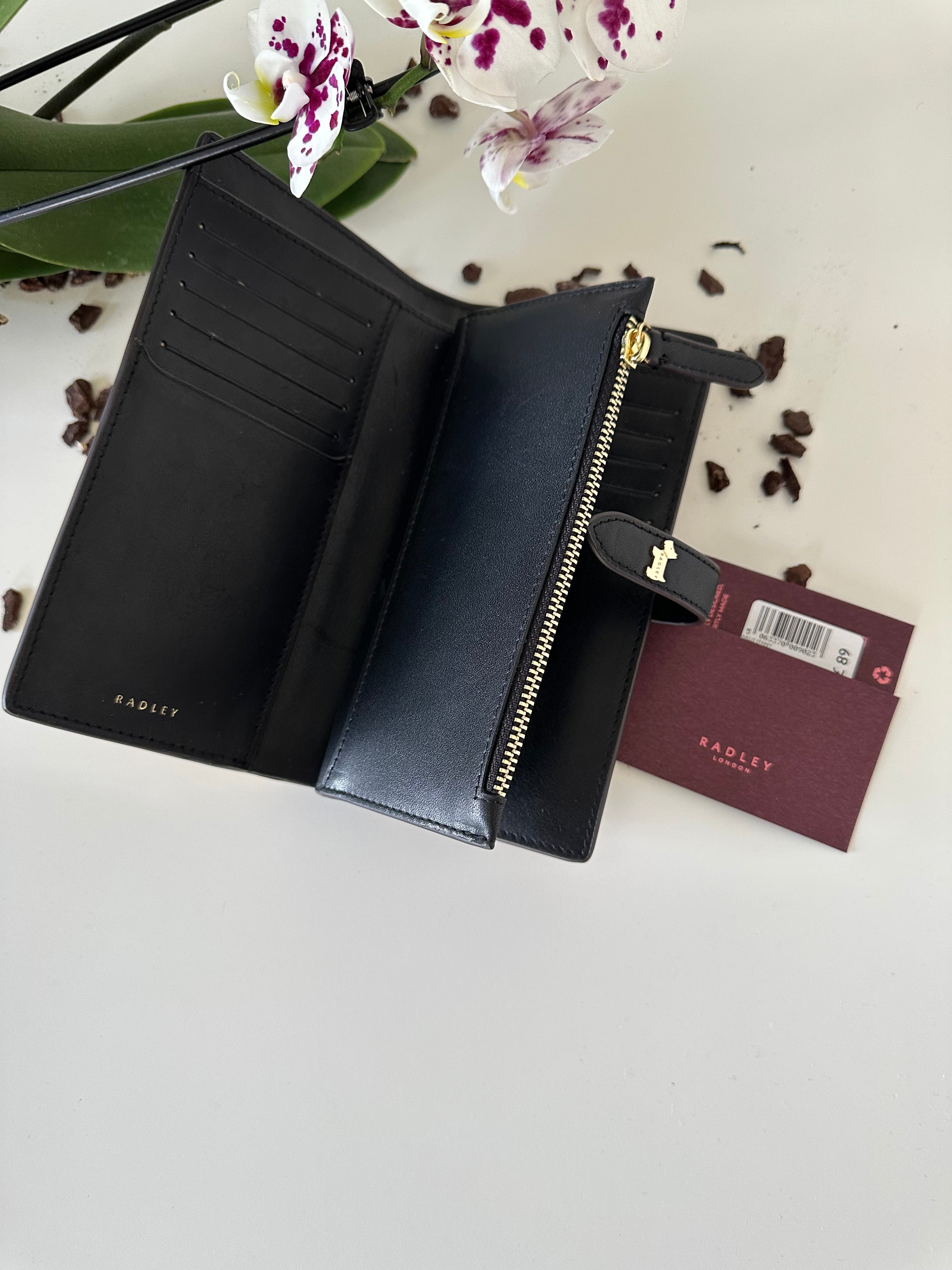Radley Willis Street Large Leather Black&Mustard
