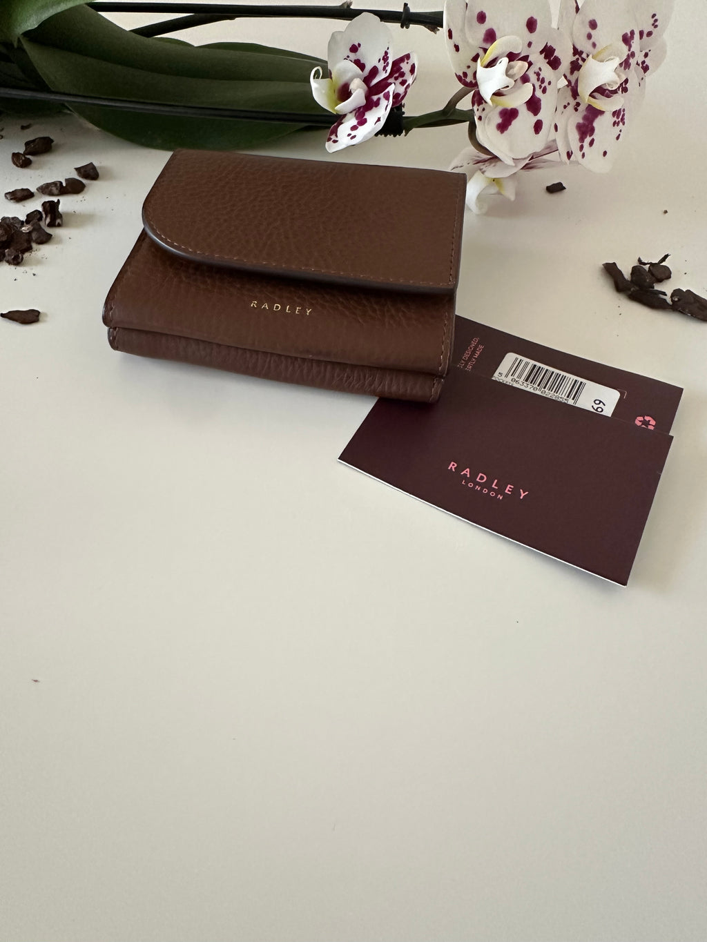 Radley Pockets Brown Small Trifold Purse