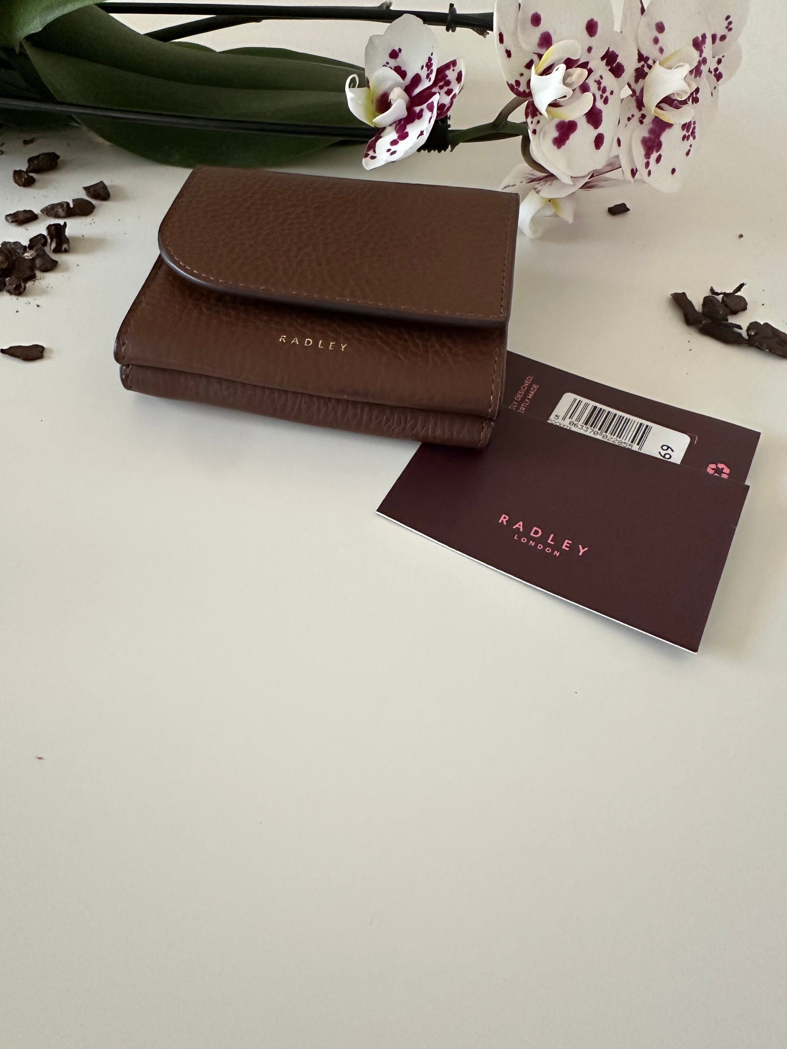 Radley Pockets Brown Small Trifold Purse