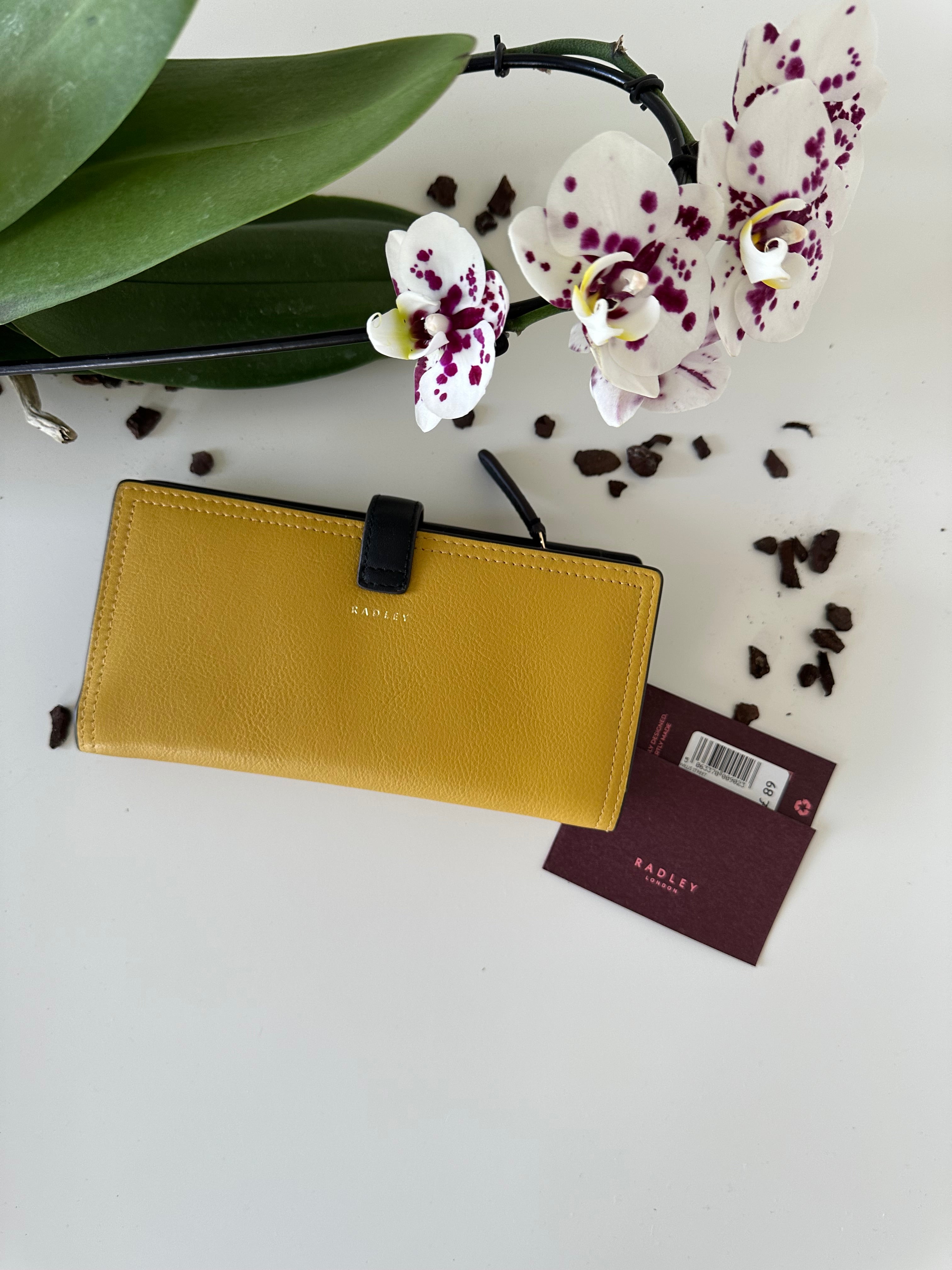 Radley Willis Street Large Leather Black&Mustard