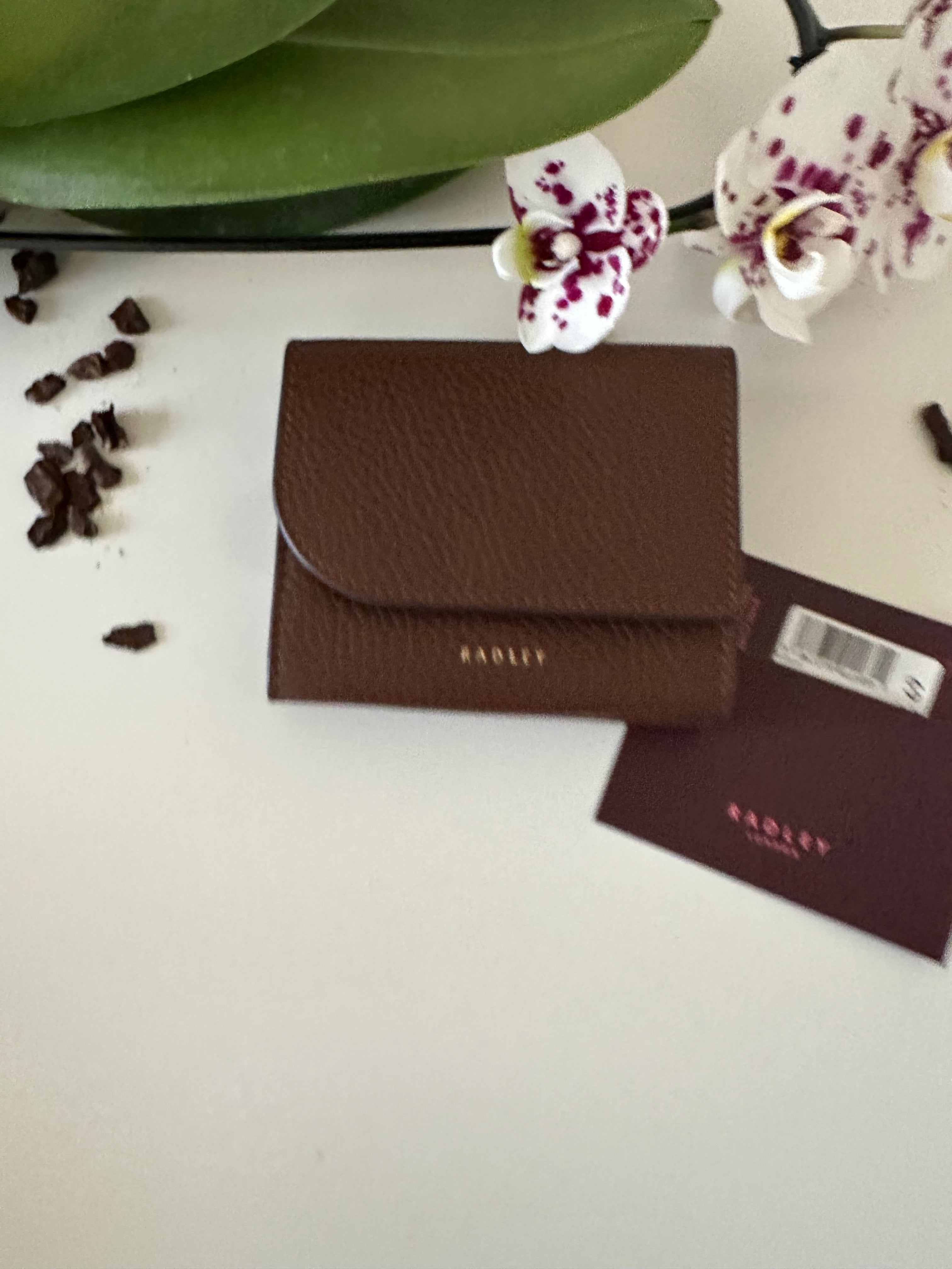 Radley Pockets Brown Small Trifold Purse