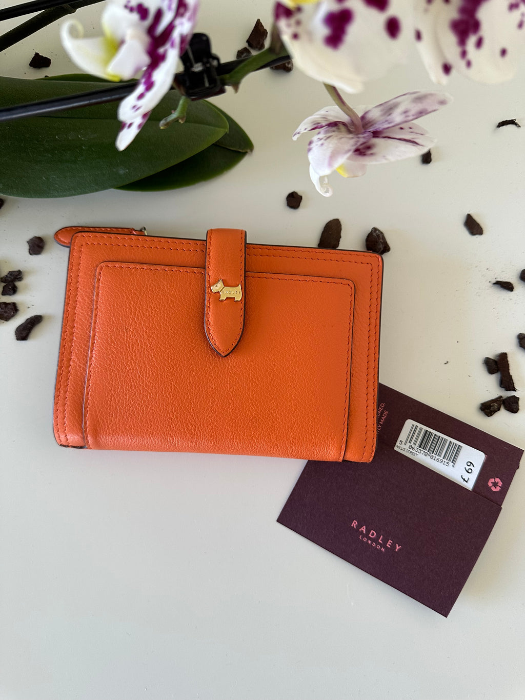Radley Willis Street Medium Leather Orange