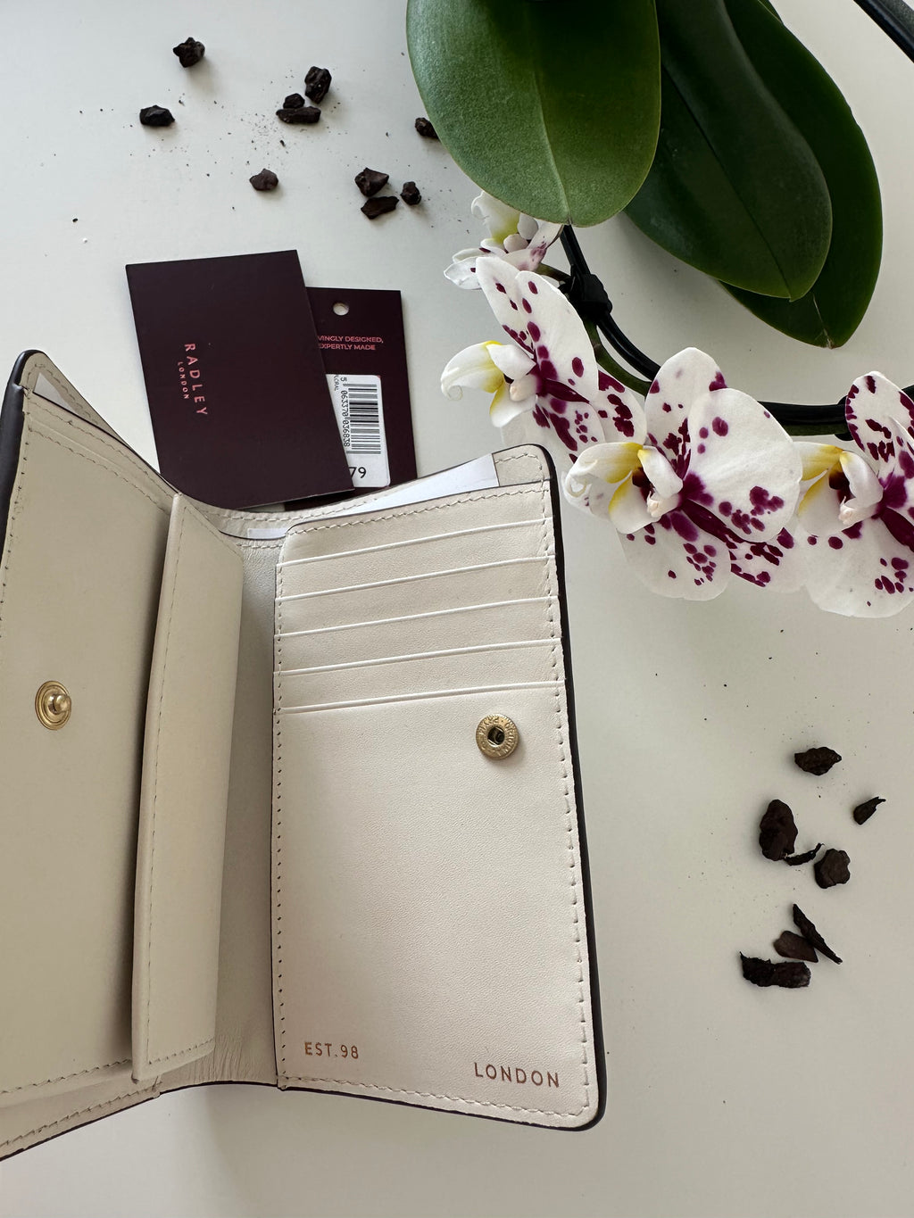 Radley Floral Medium Purse Leather