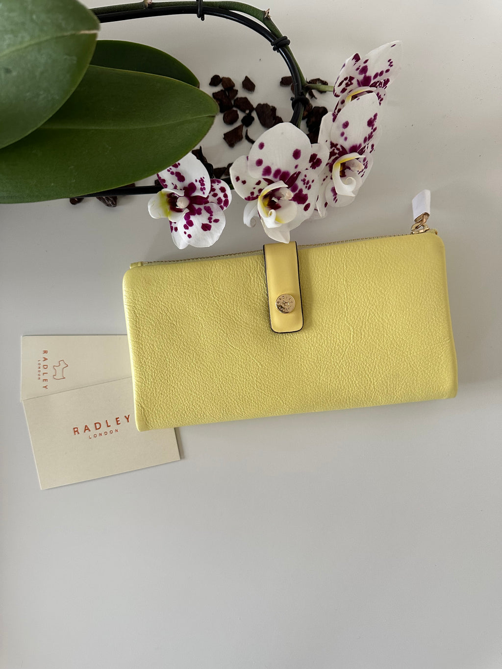 Radley Larkswood Large Lemon Leather