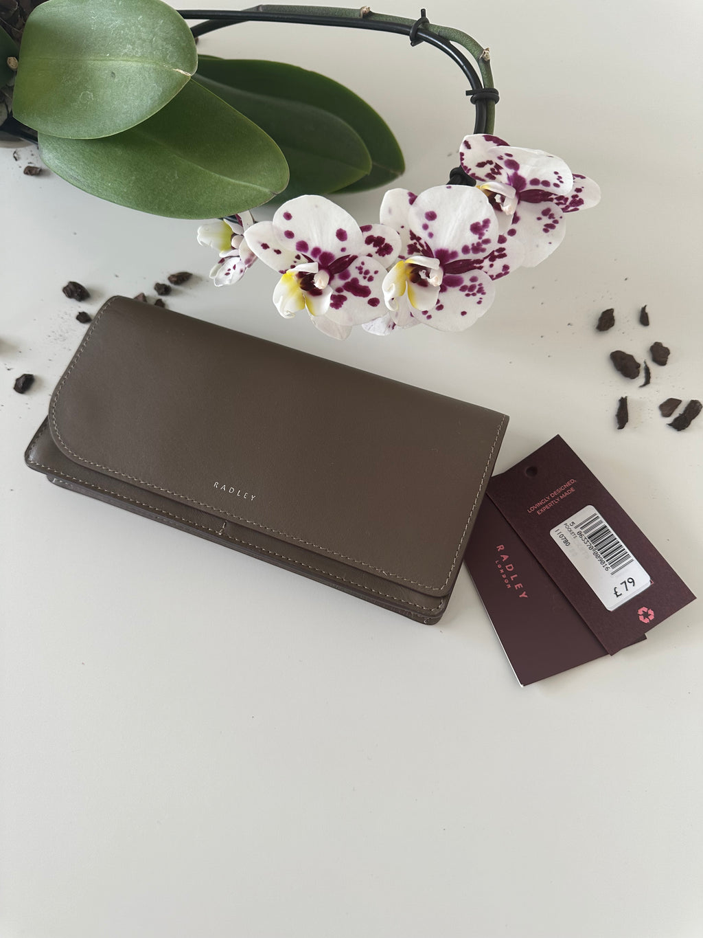 Radley Pockets Large Purse Brown Leather