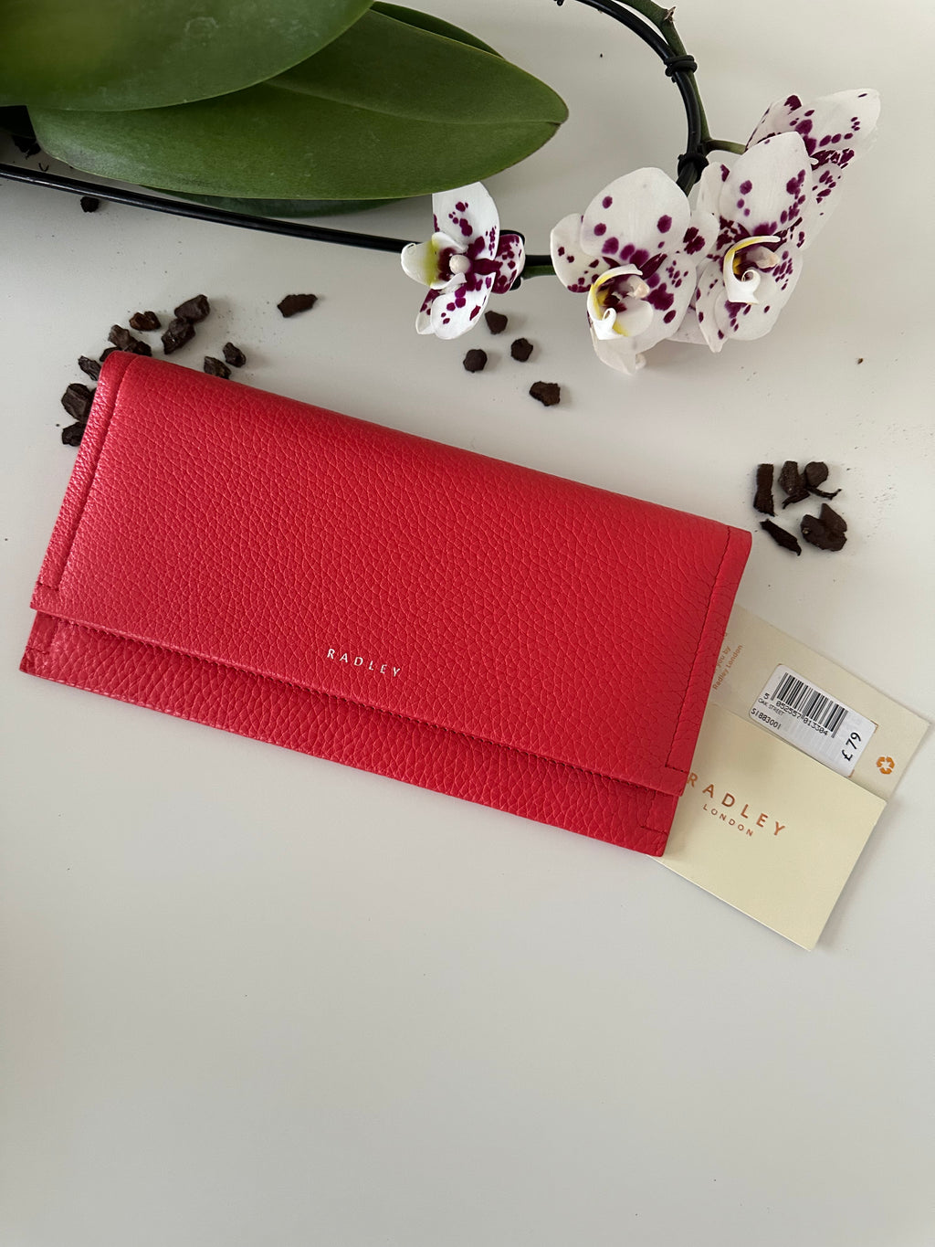 Radley Oak Street Large Flapover Red/pink