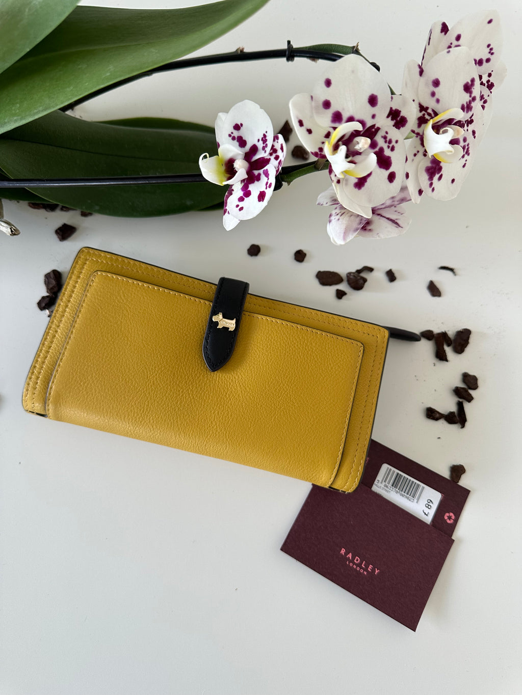Radley Willis Street Large Leather Black&Mustard