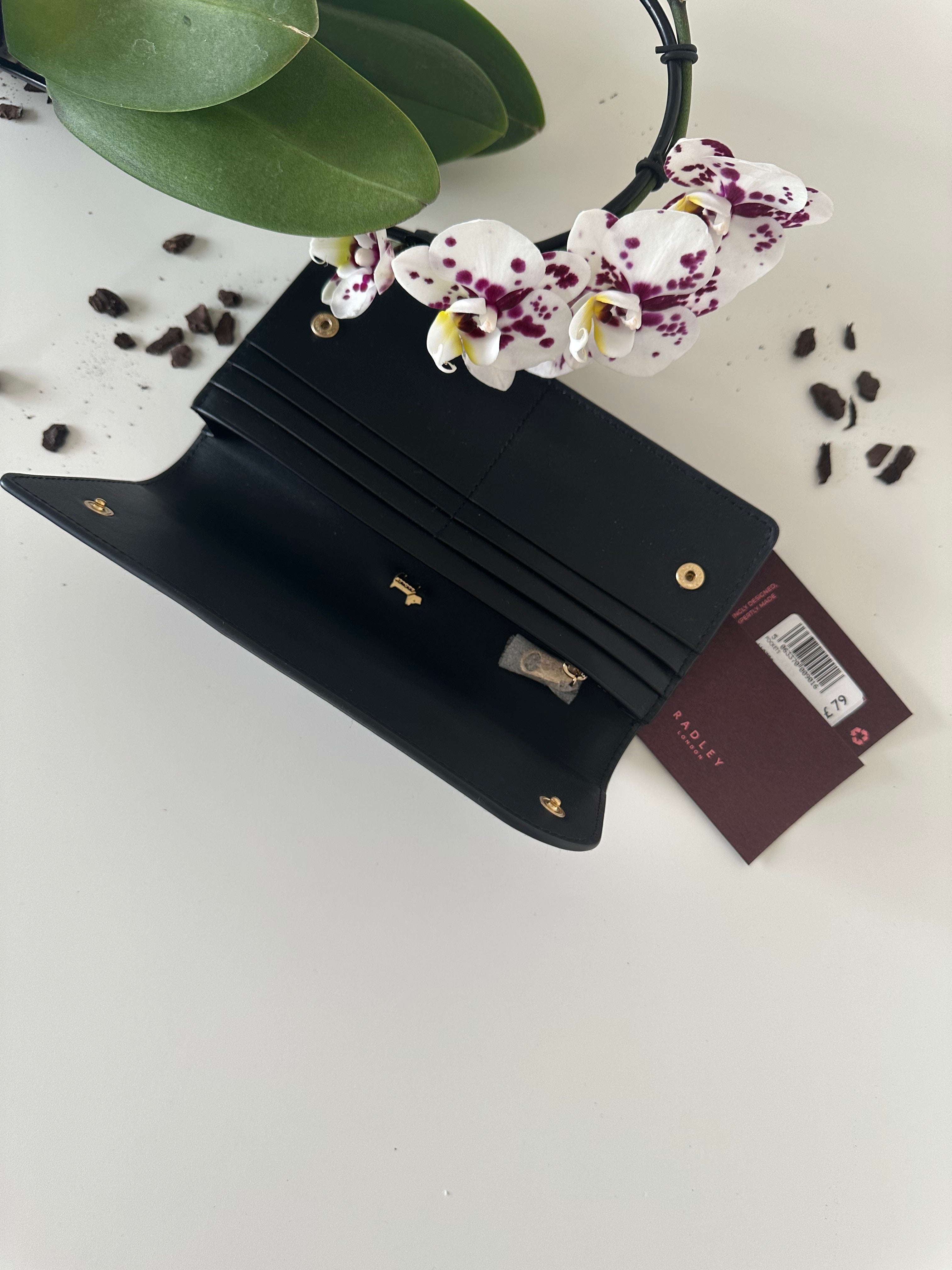 Radley Pockets Purse Large Black Leather