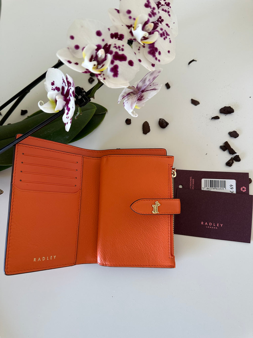 Radley Willis Street Medium Leather Orange