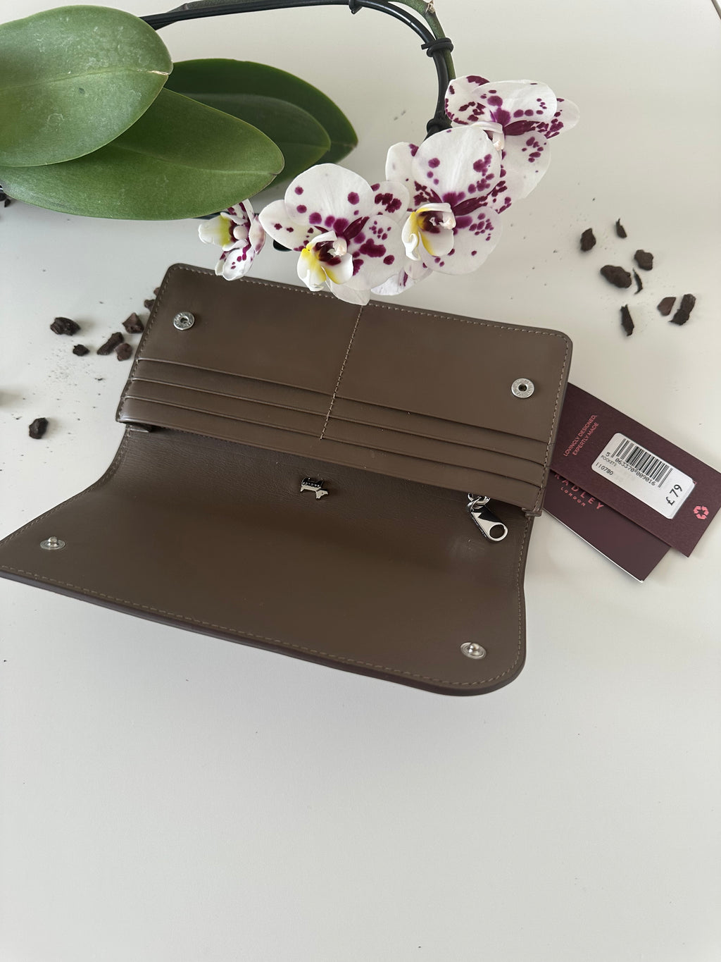 Radley Pockets Large Purse Brown Leather