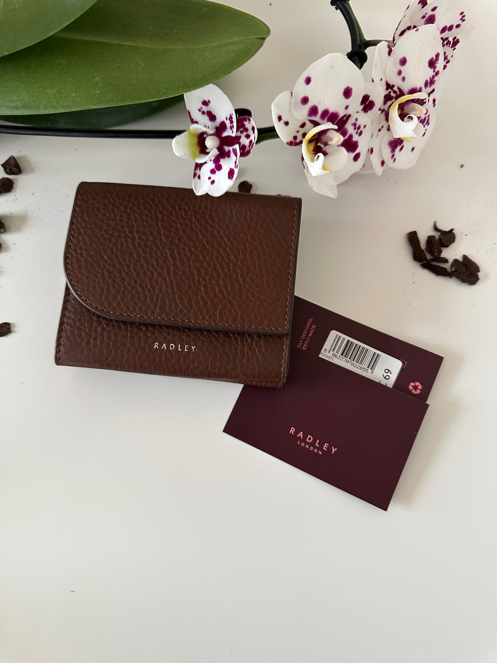 Radley Pockets Brown Small Trifold Purse