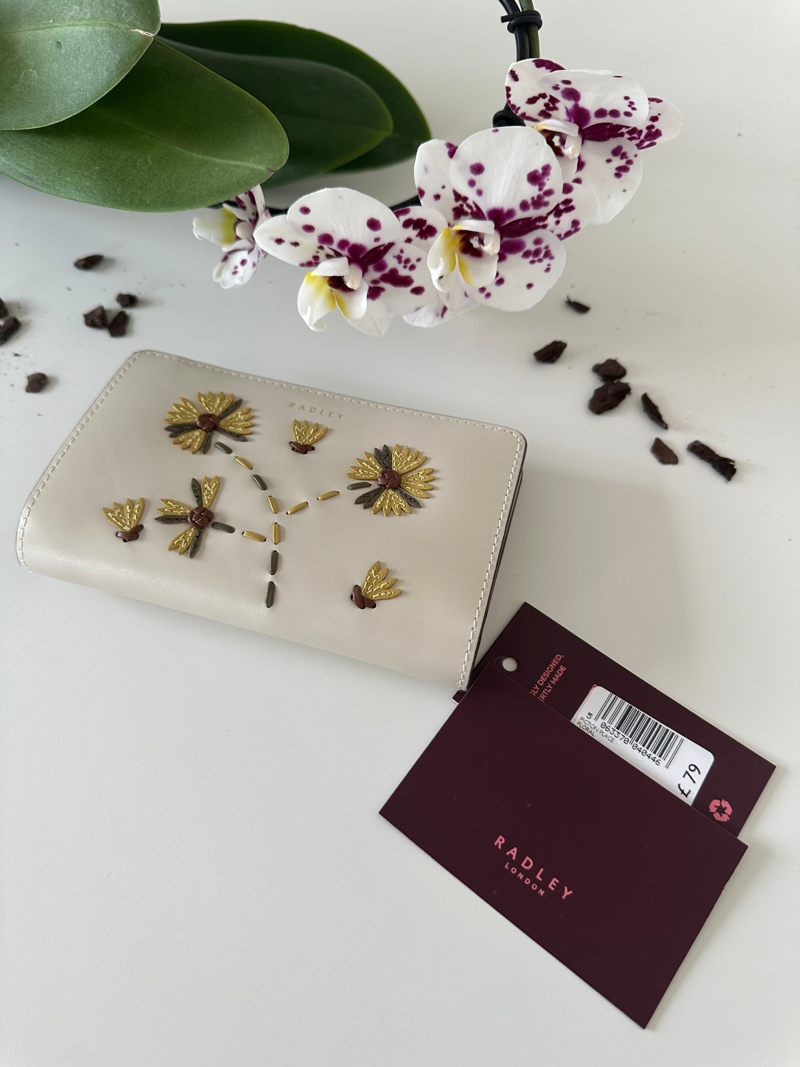 Radley Picton Places Floral Medium Leather
