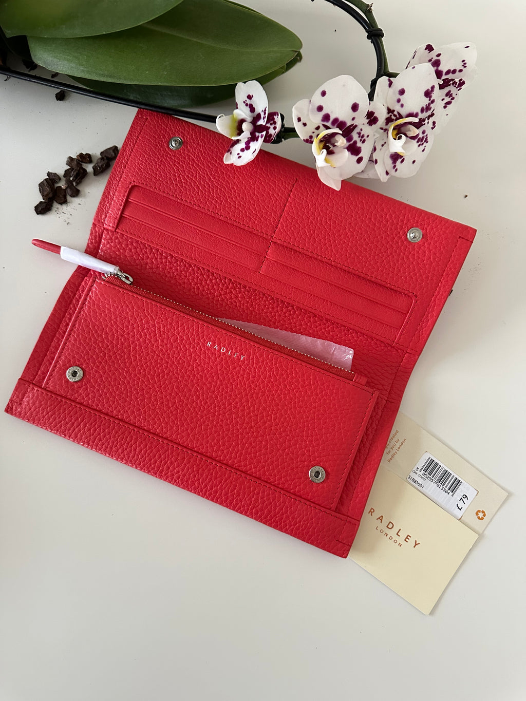 Radley Oak Street Large Flapover Red/pink