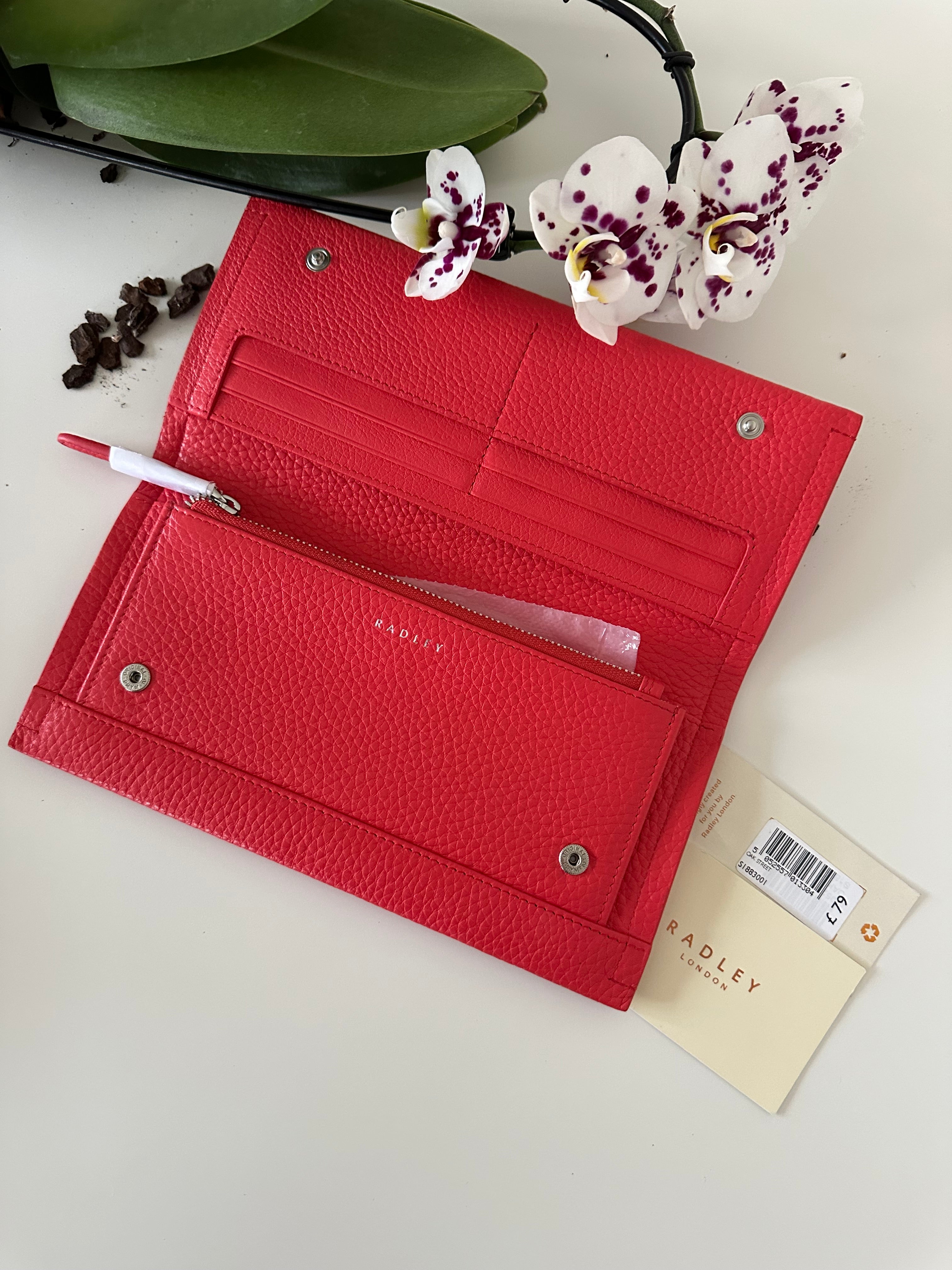 Radley Oak Street Large Flapover Red/pink