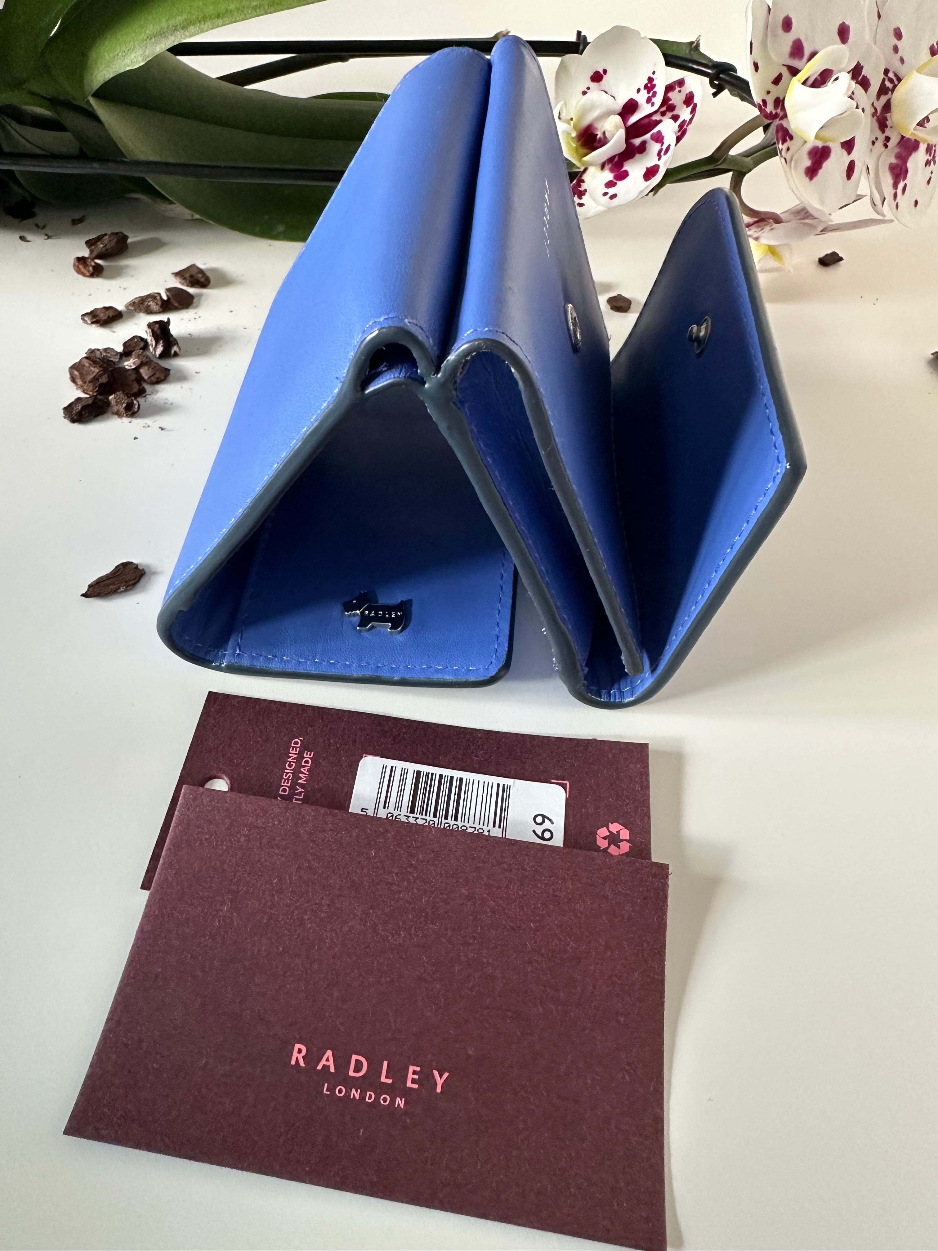 Radley Pockets Small Trifold Blue