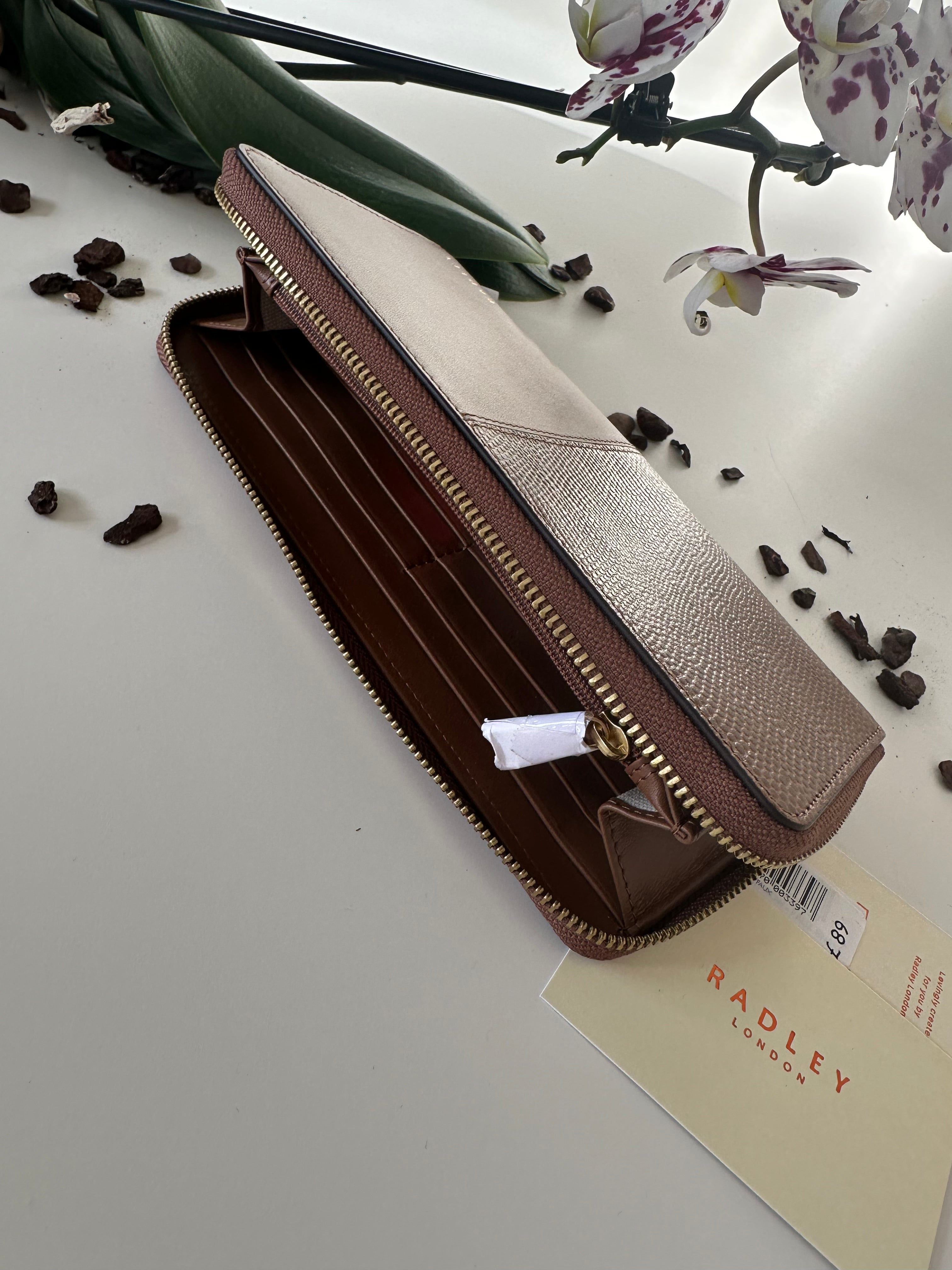 Radley Mount Row Faux snack Large Brown Leather