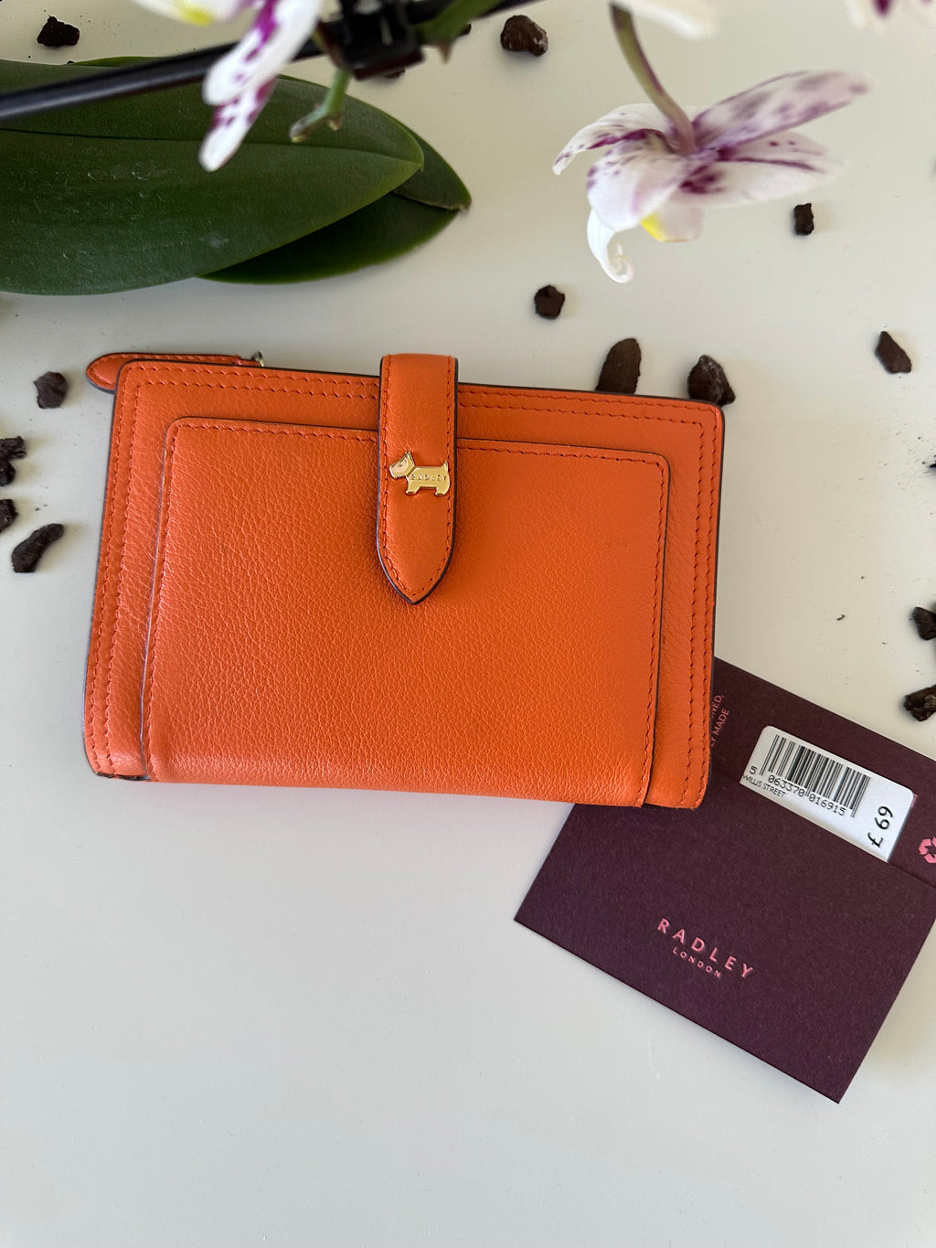 Radley Willis Street Medium Leather Orange