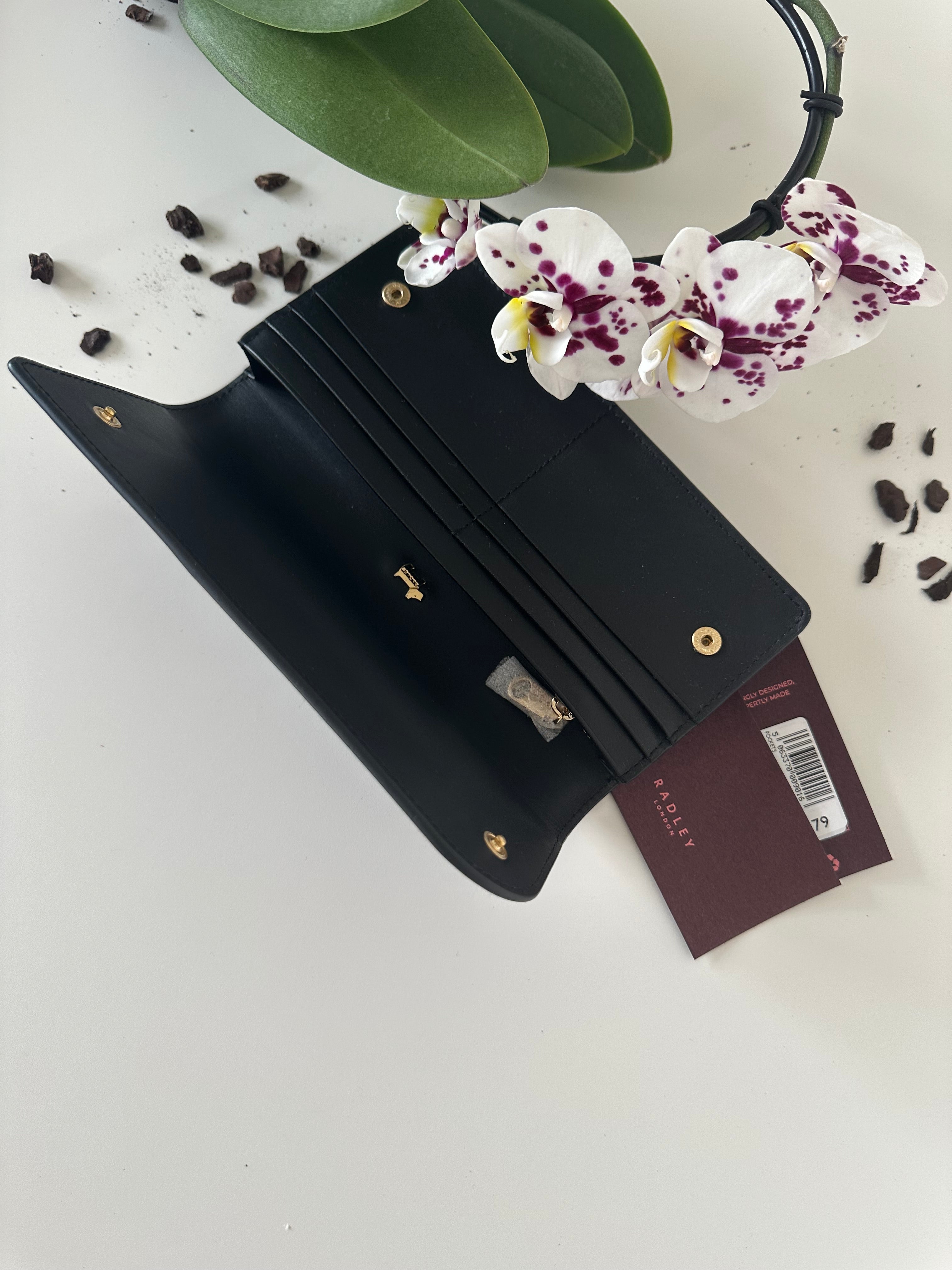 Radley Pockets Purse Large Black Leather