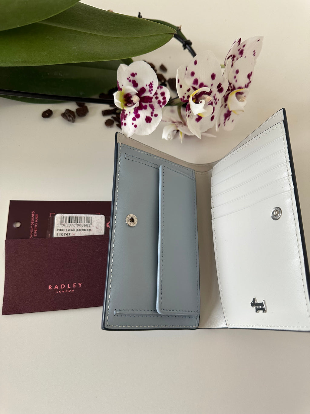 Radley Heritage Birder Medium Smoke Blue Leather