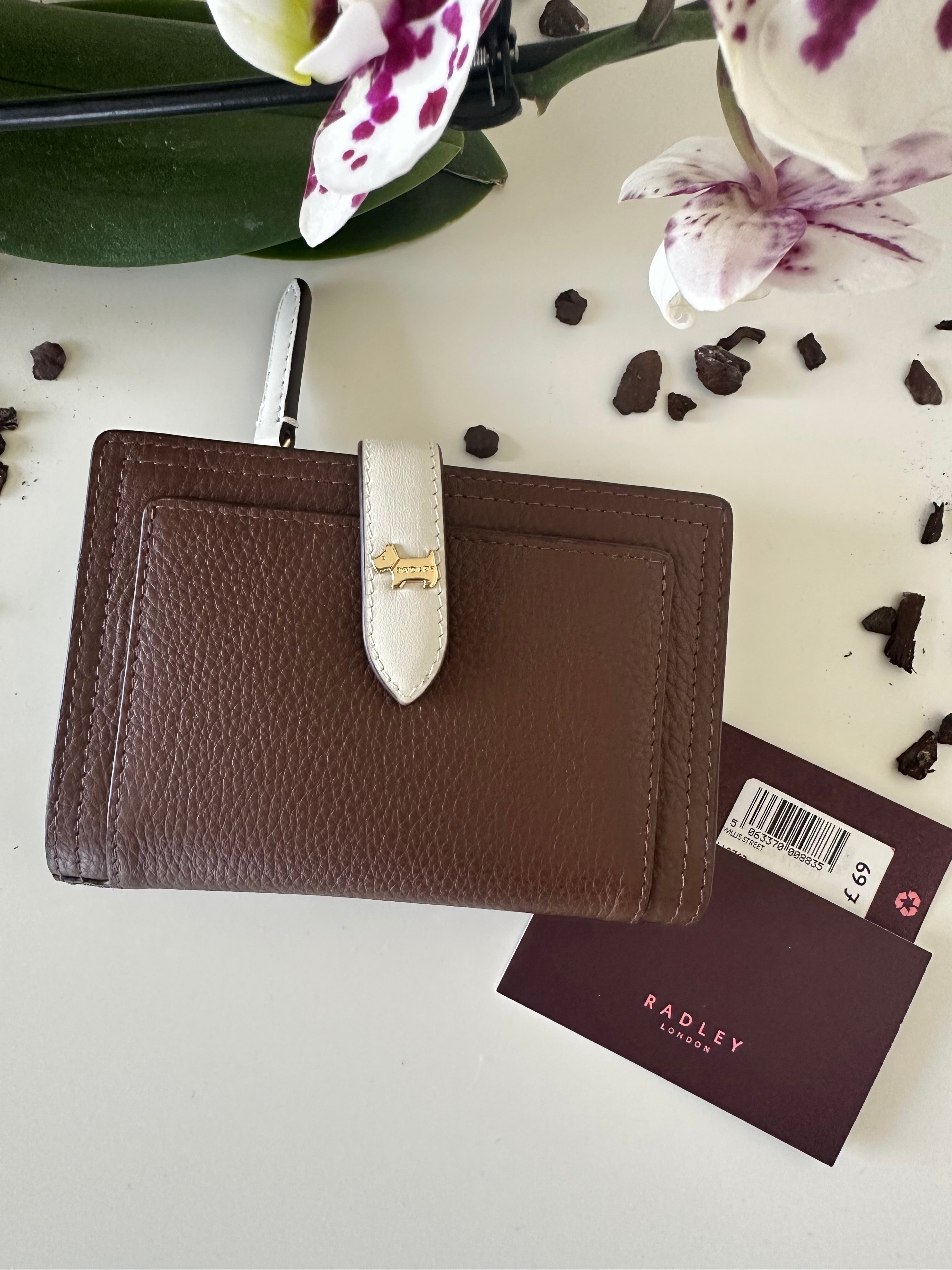 Radley Willis Street Medium Leather colourblock Brown&White