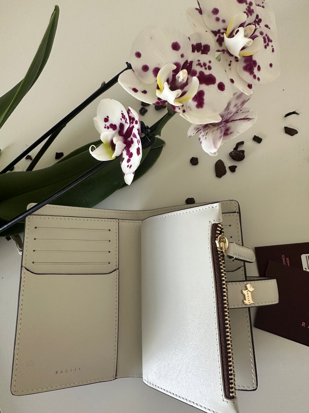 Radley Willis Street Medium Leather colourblock Brown&White