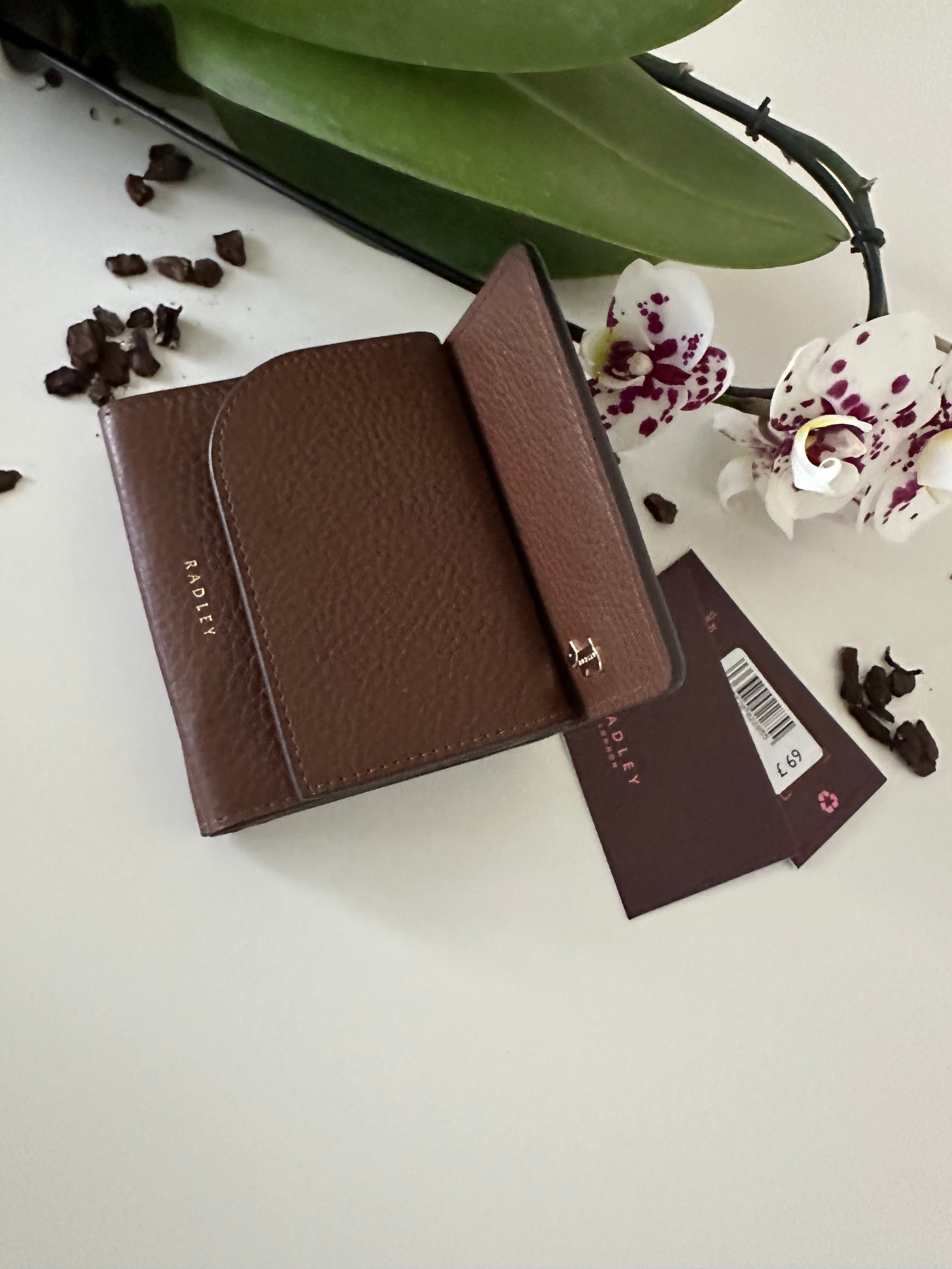 Radley Pockets Brown Small Trifold Purse