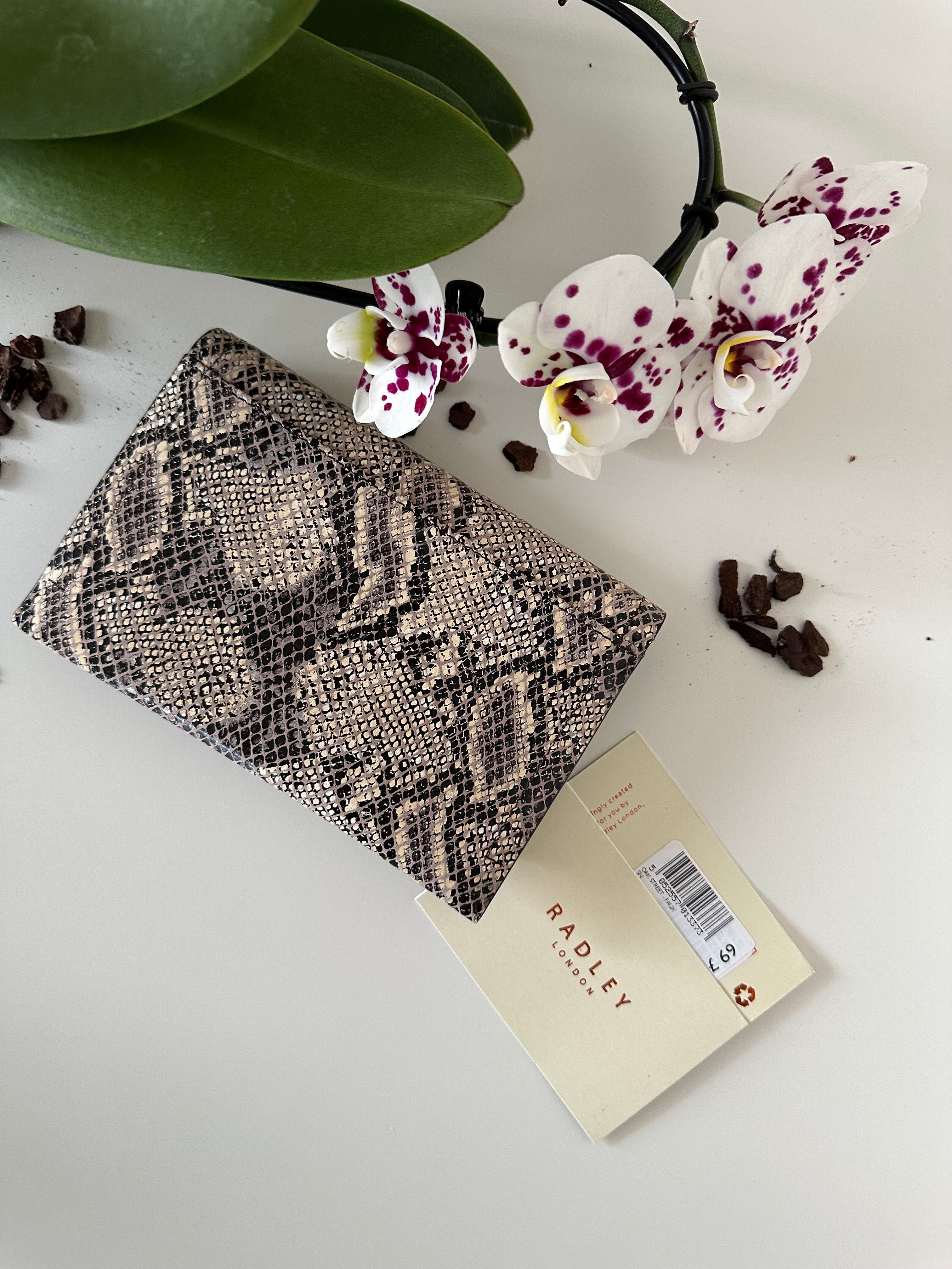 Radley London Oak Street Faux Snake Medium Flapover